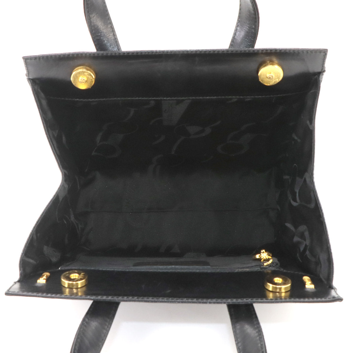 Vara 2way Hand Shoulder Bag Leather Black Purse