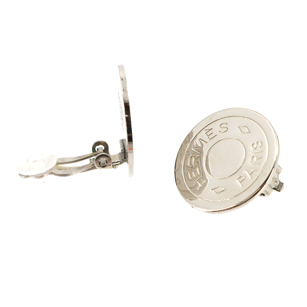 Sellier Round Type Earrings Silver Accessory
