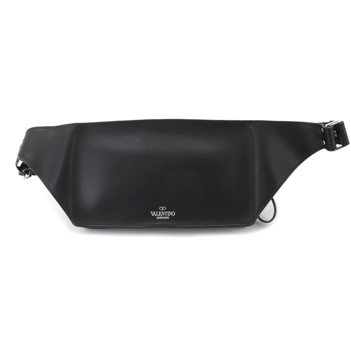 VLTN Belt Bag Body Waist Bag Leather Black White