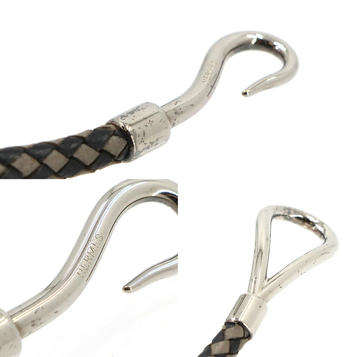 Jumbo Bracelet Leather Black Beige Accessories