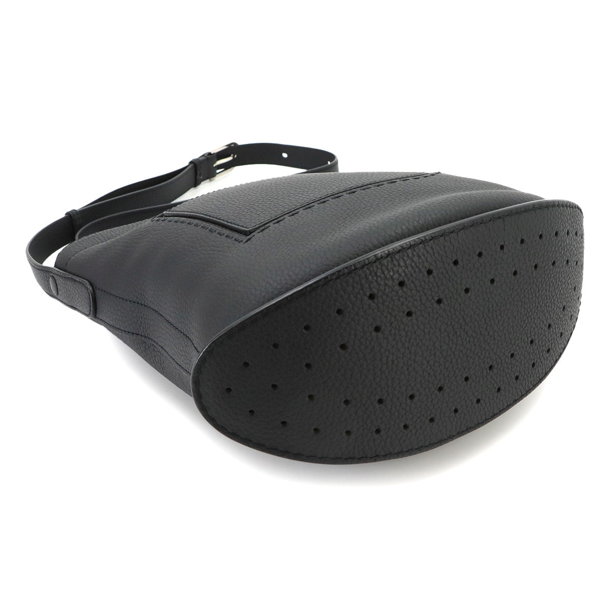 Pin Daily Surpique MM Shoulder Bag Leather Black Purse