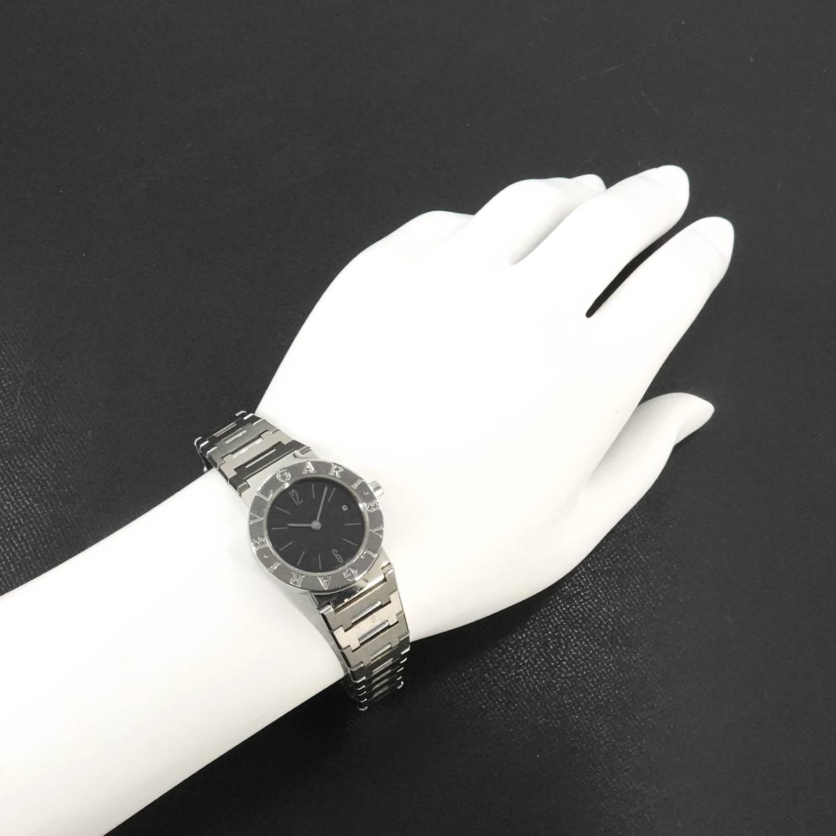 BVLGARIBVLGARI BB26SS Quartz Black Dial Ladies Watch