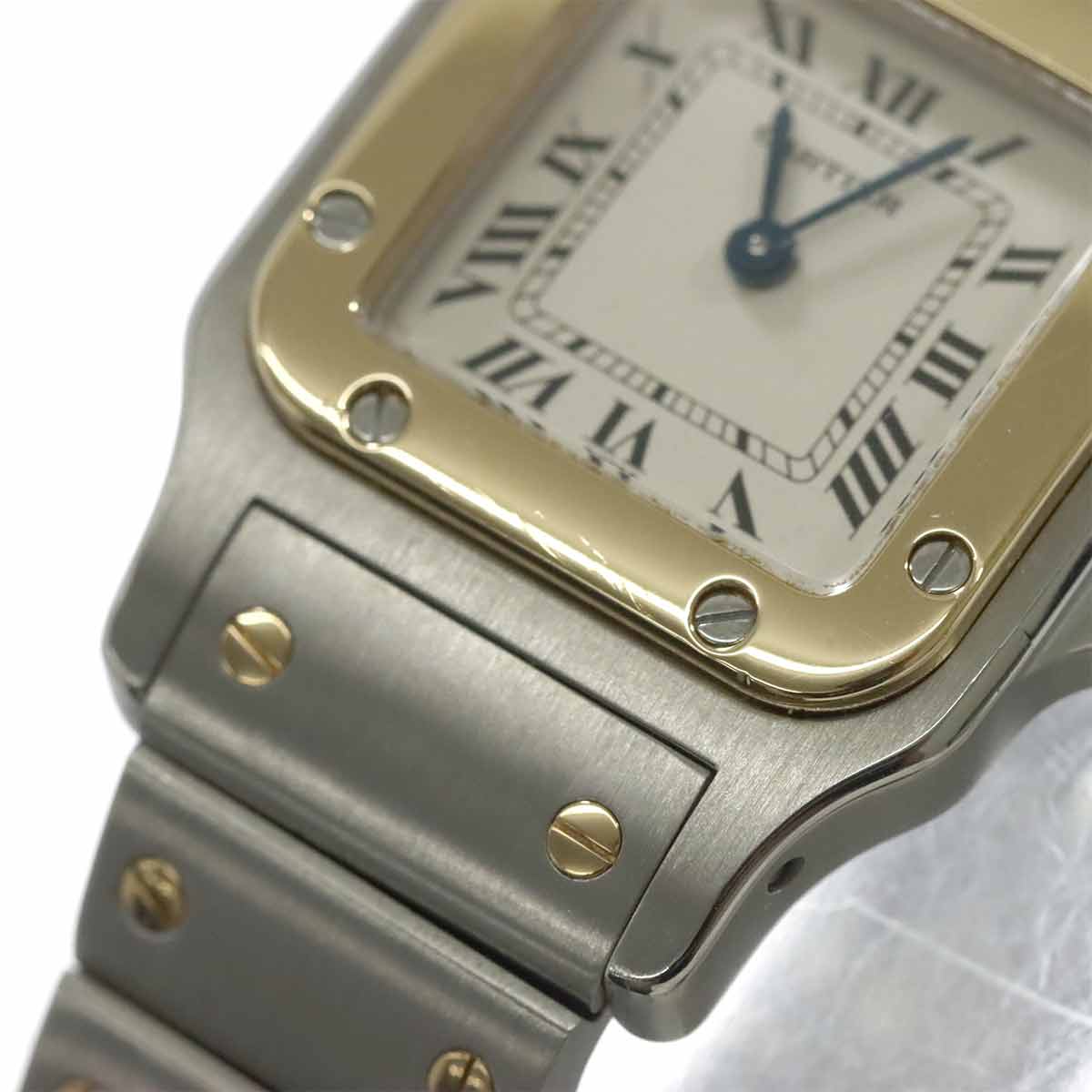 Santos Galbee W20012C4 750 YG Cream Dial Ladies Watch