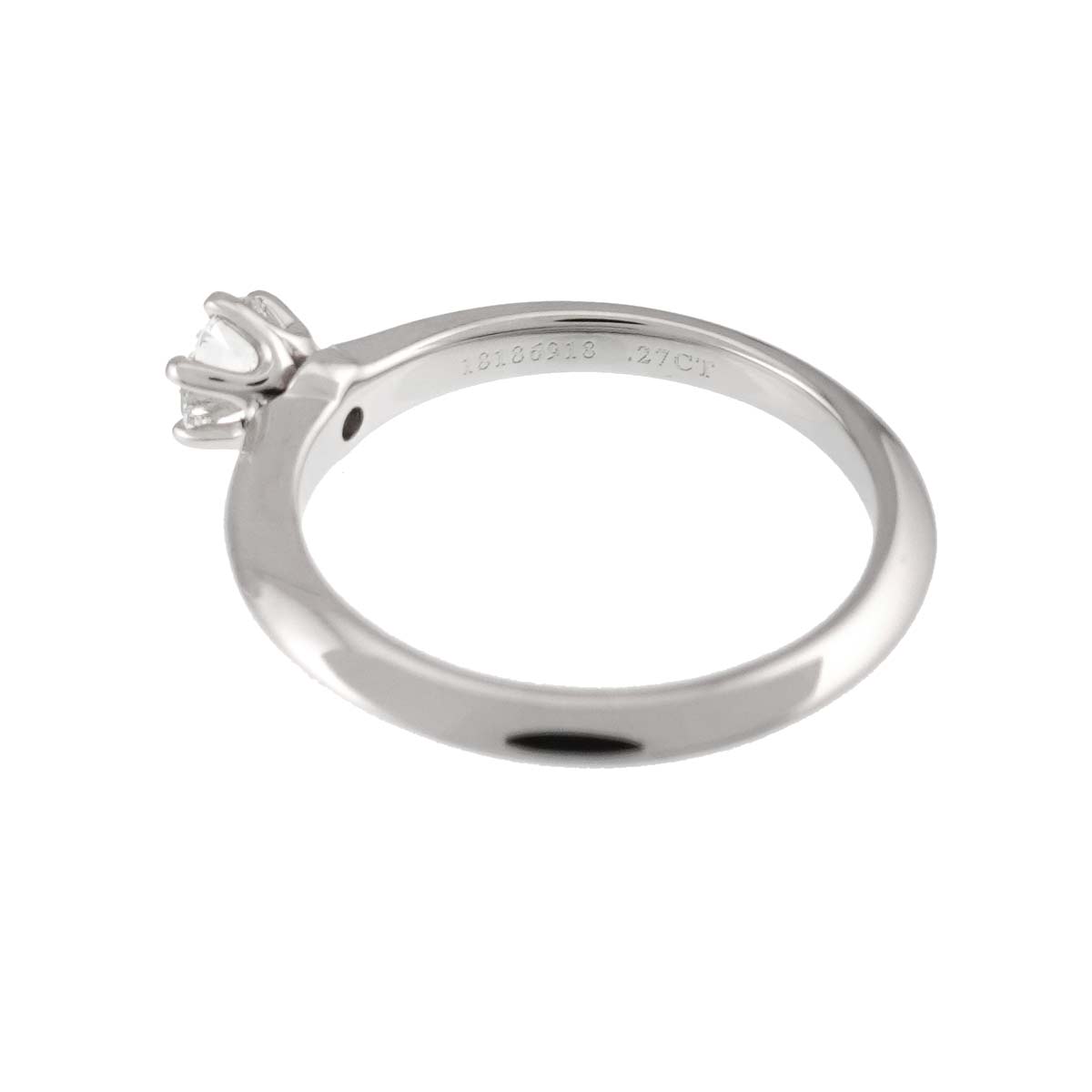 Diamond 0.27ctt Ring Pt Platinum 4(US)