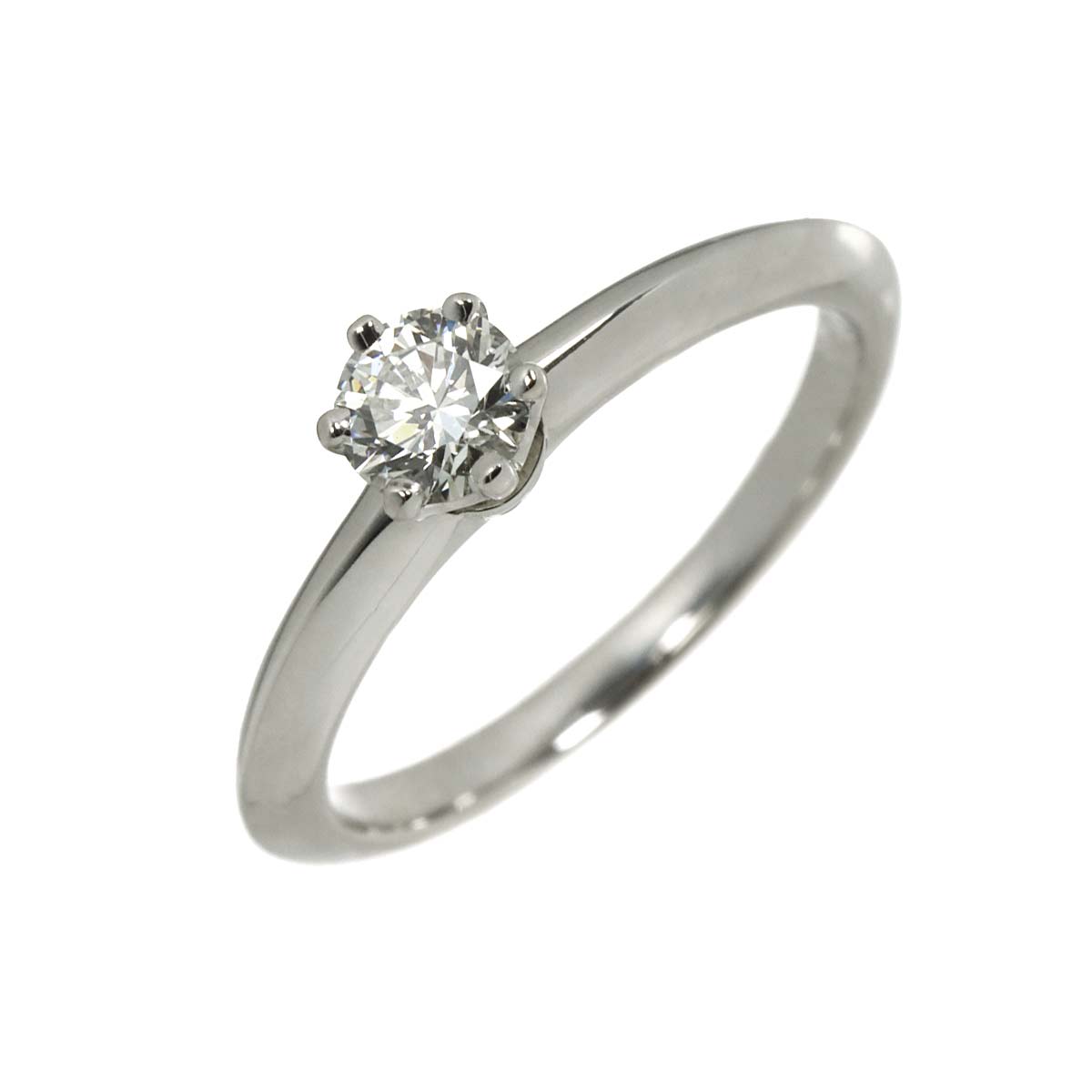 Diamond 0.27ctt Ring Pt Platinum 4(US)