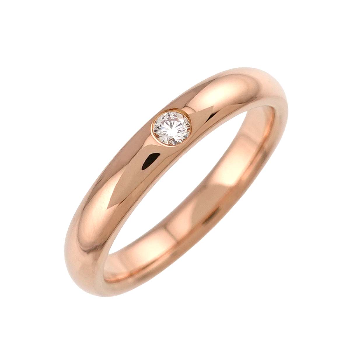 Diamond Ring PG Pink Gold 750 size4(US)