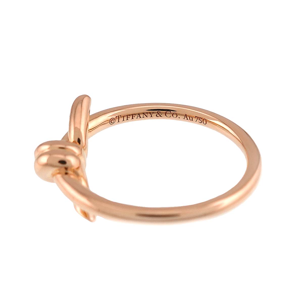 Knot Ring 18K Pink Gold 750 Size4.5(US)