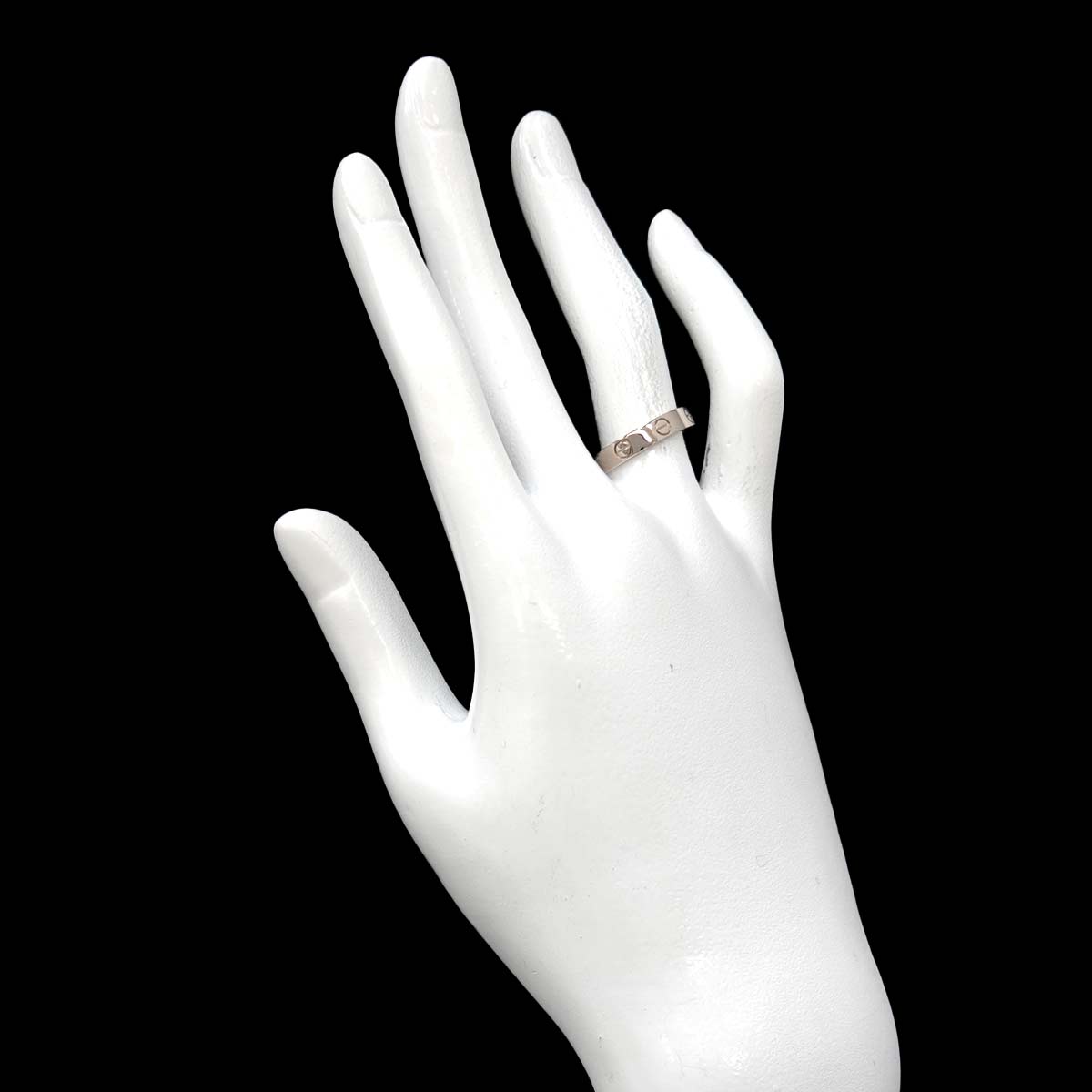 Mini Love Ring 18K White Gold 750 size52 5.75-6(US)