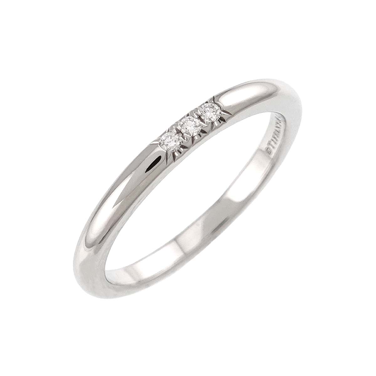 Forever Band Diamond Ring Pt Platinum Size4.75-5(US)