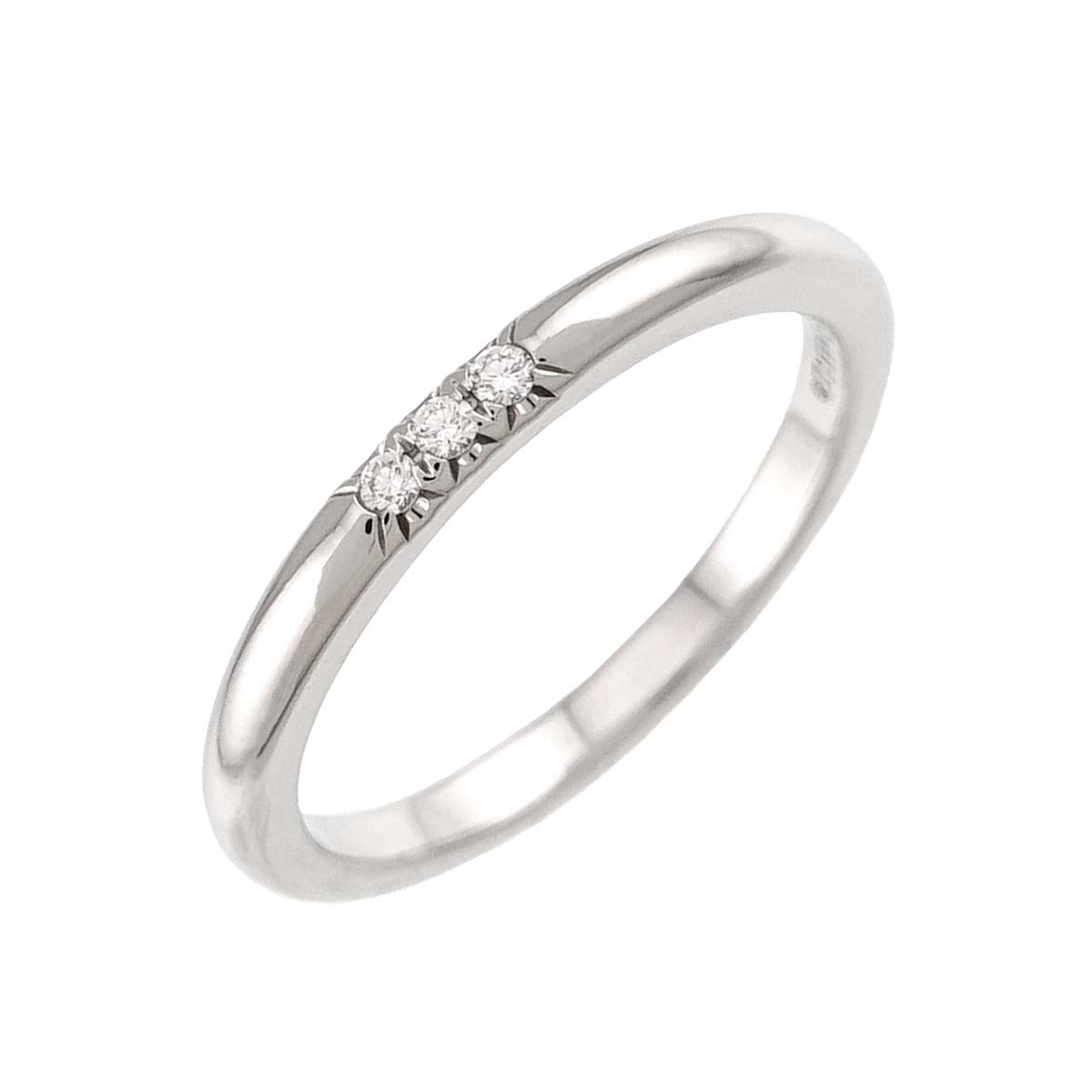 Forever Band Diamond Ring Pt Platinum Size4.75-5(US)