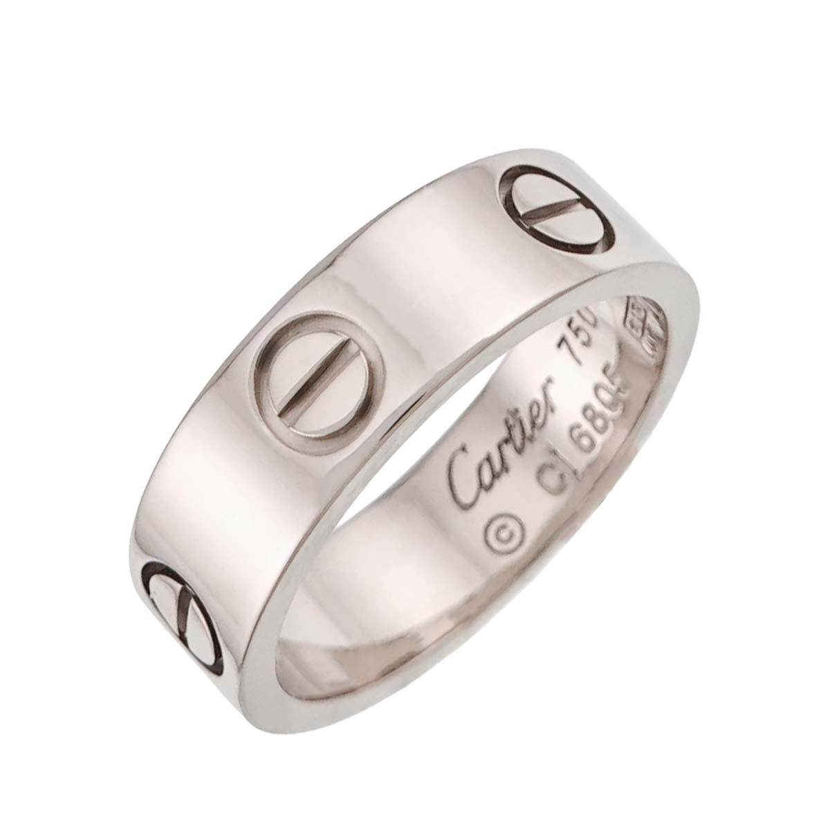 Love Ring 18K White Gold 750 size51 5.25-5.5(US)
