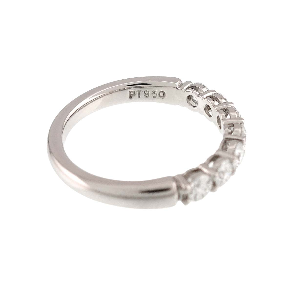 Half Diamond Ring Platinum size4.75-5(US)
