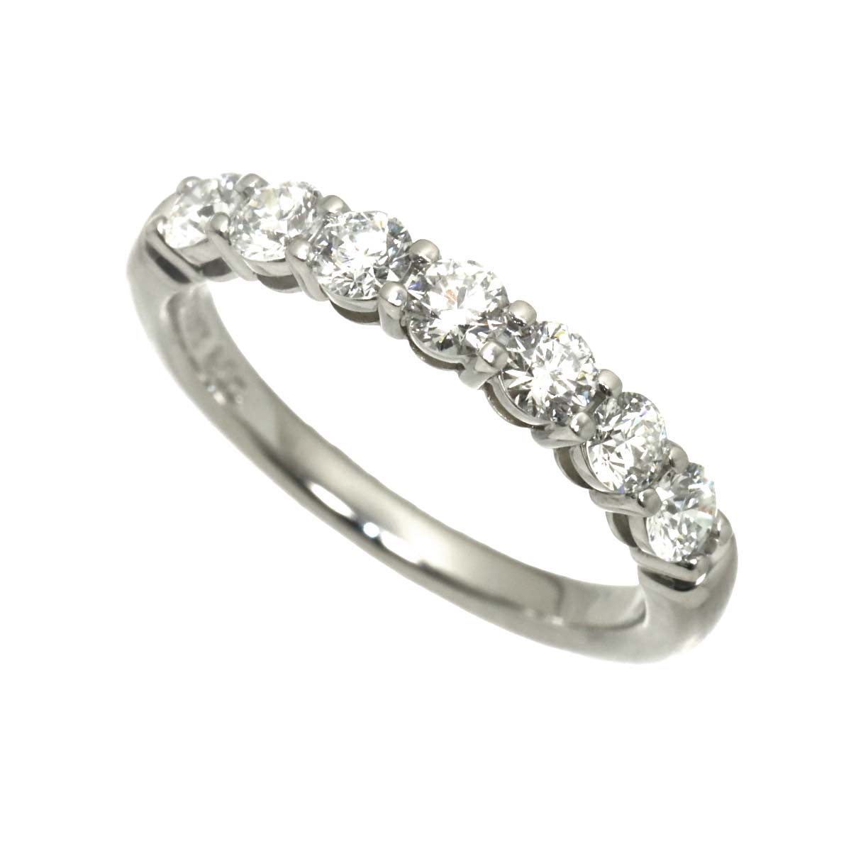 Half Diamond Ring Platinum size4.75-5(US)