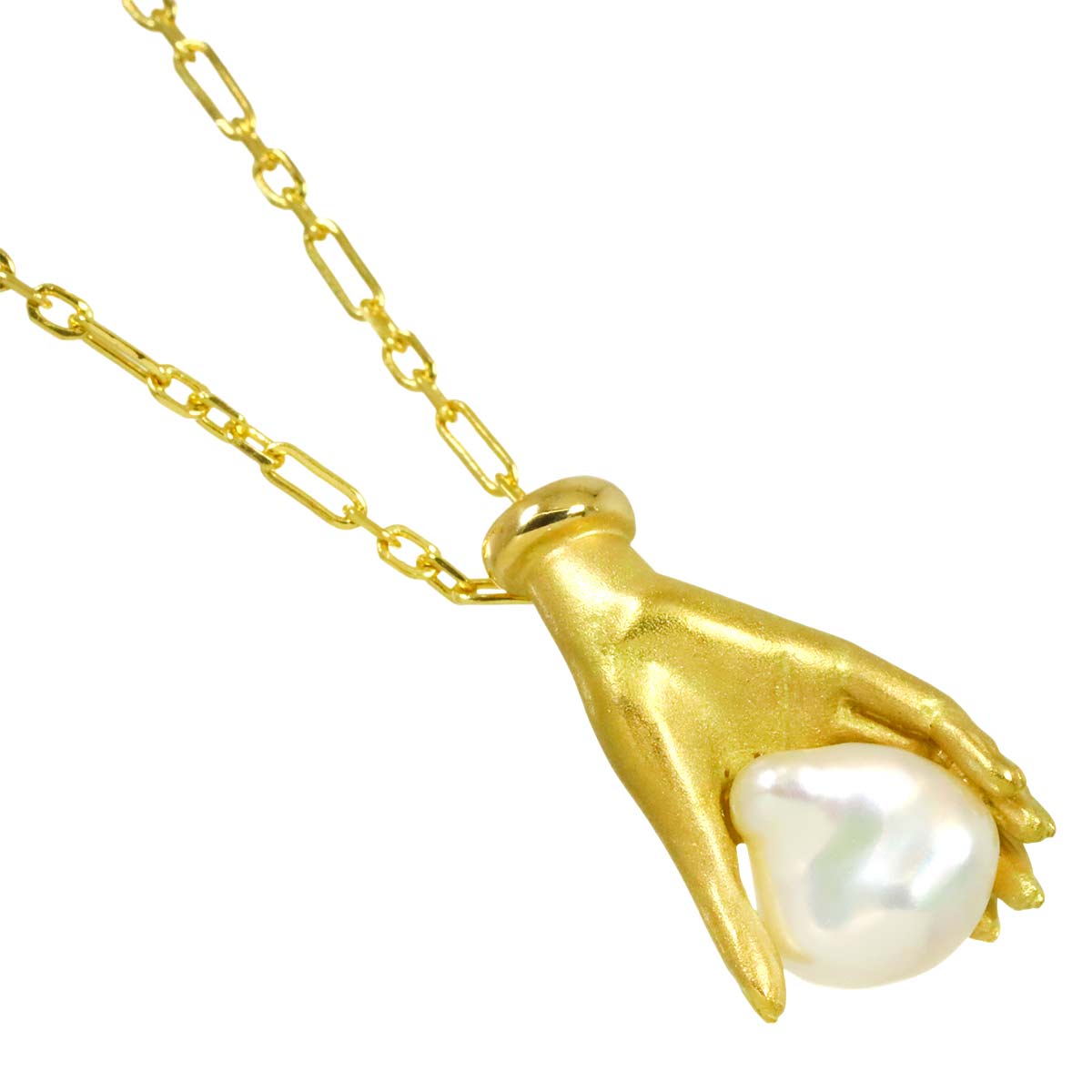 Baroque Pearl Necklace 18K YG 750