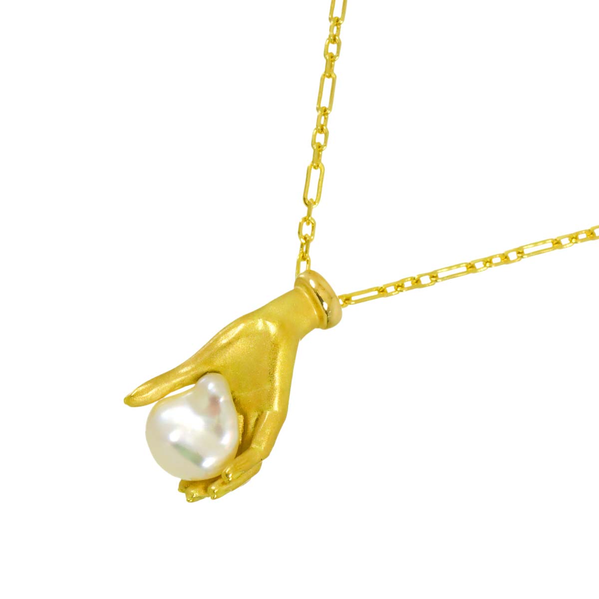 Baroque Pearl Necklace 18K YG 750