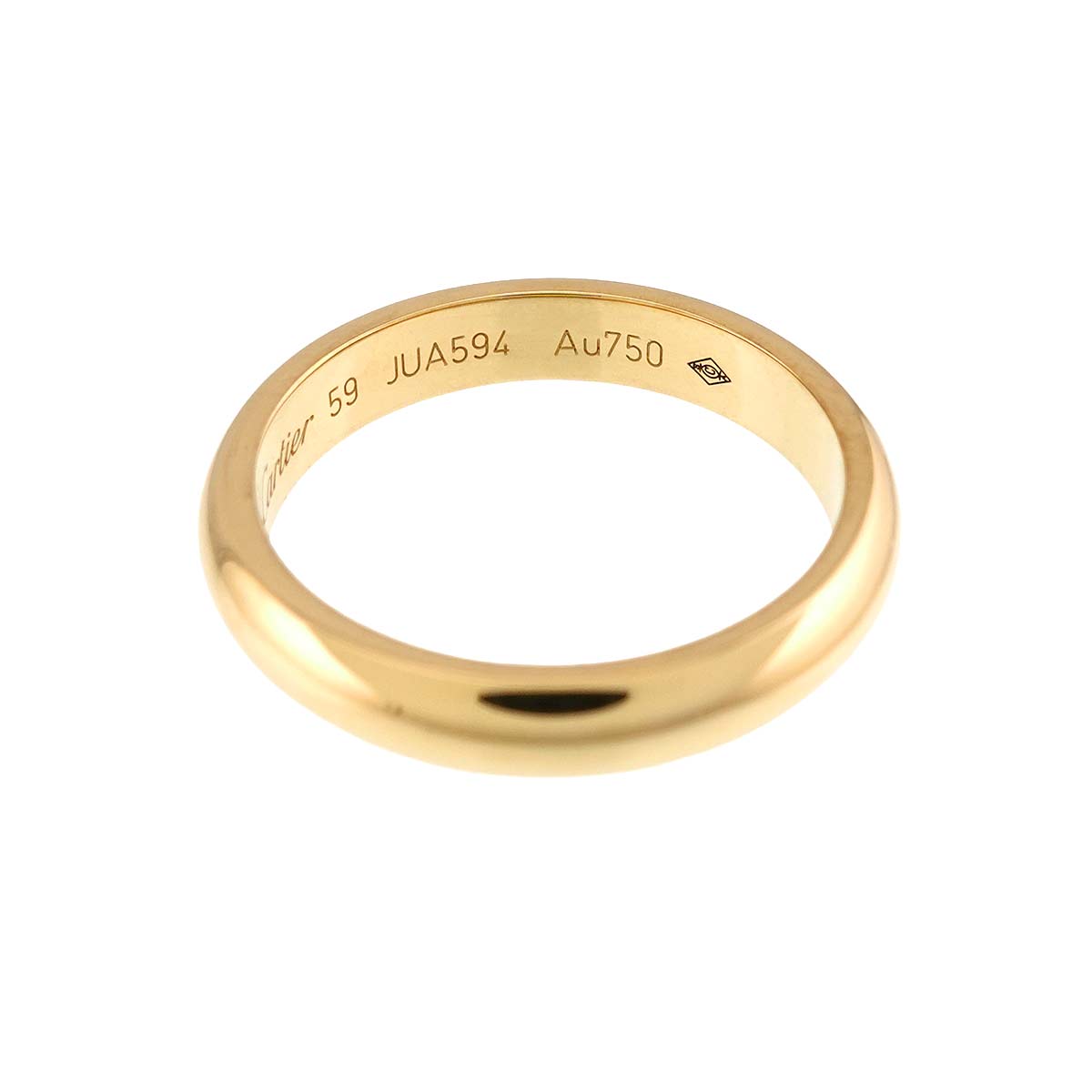 Classic Ring 18K Yellow Gold 750 size59 8.25-8.75(US)