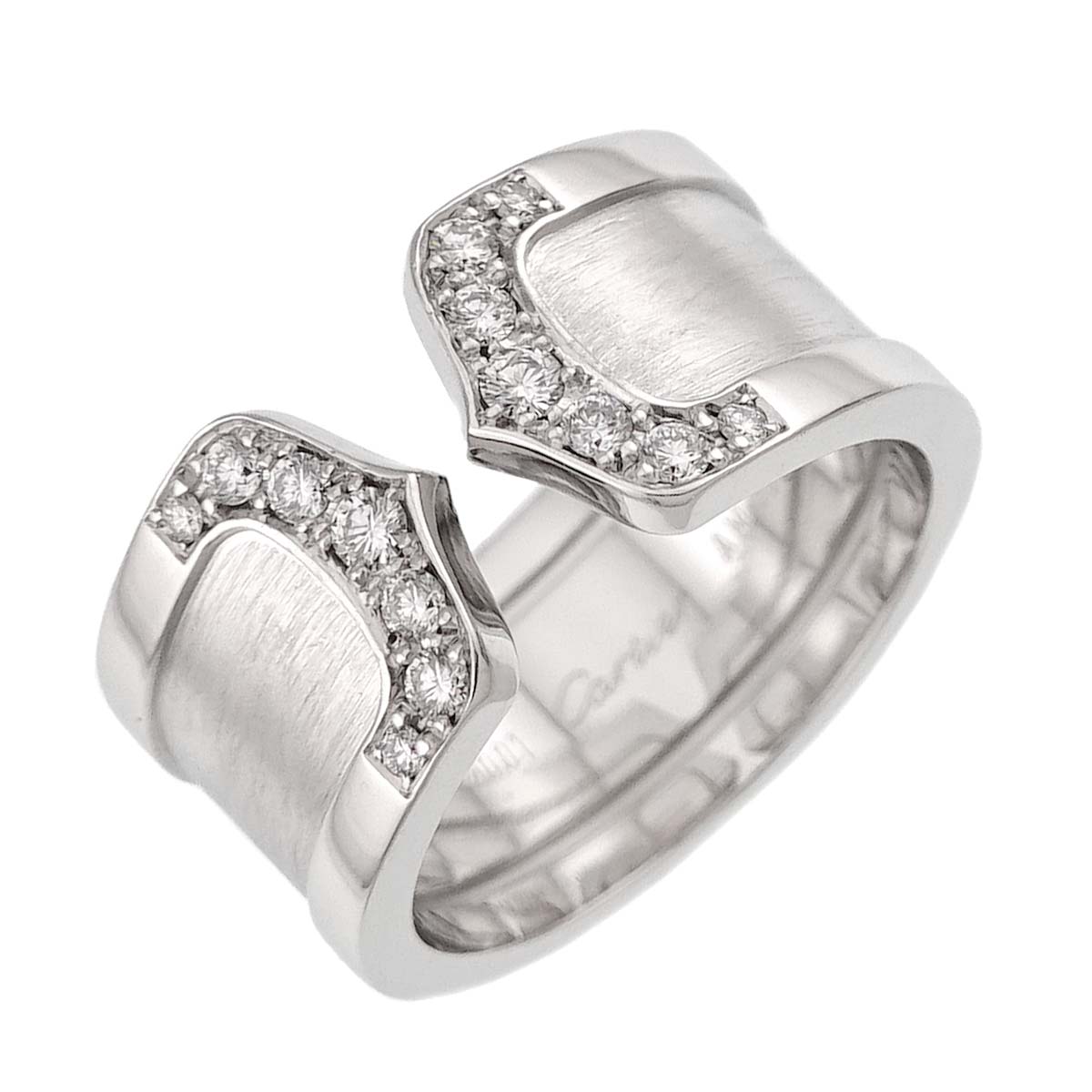 C2 LM Diamond Ring 18K WG 750 Size52 5.75-6(US)