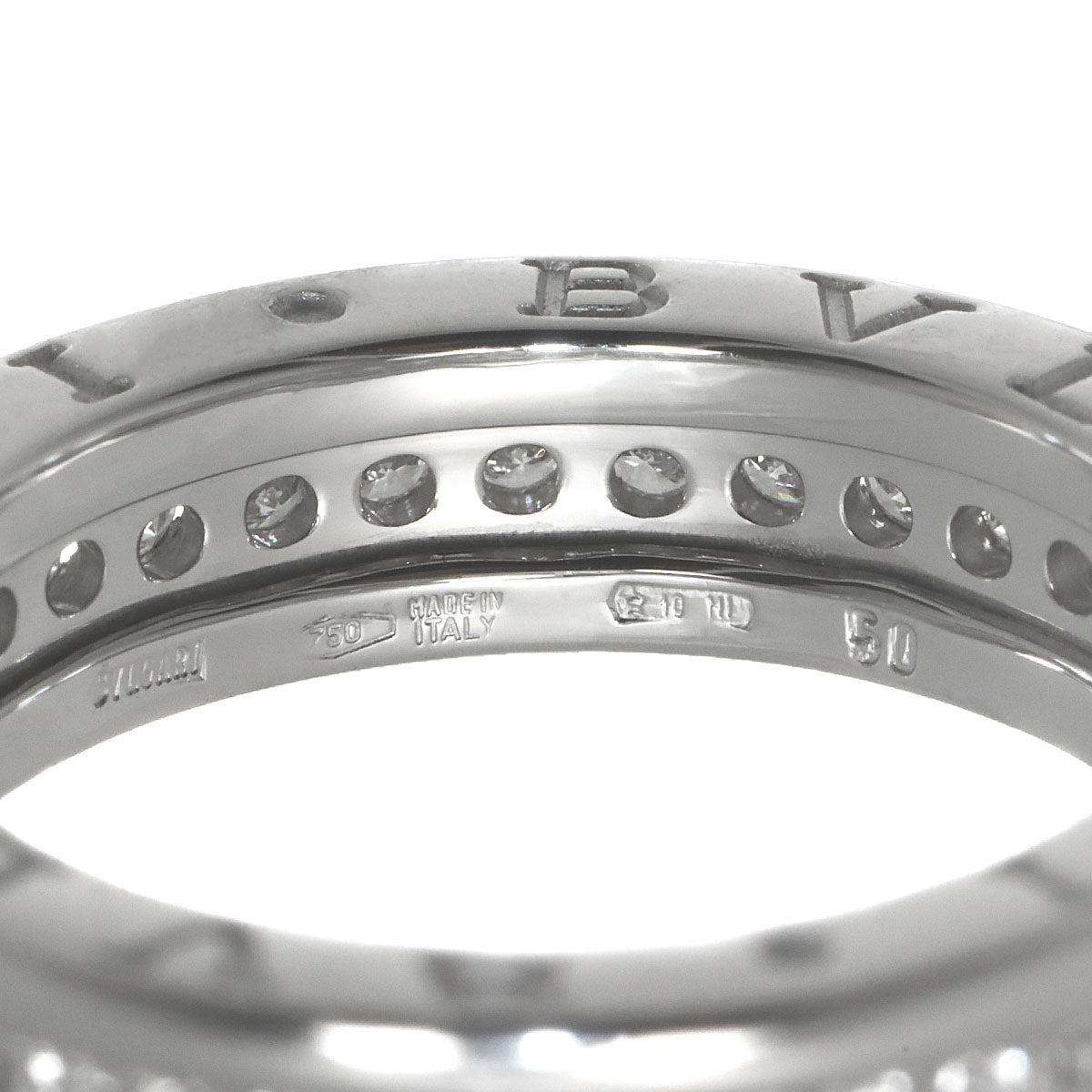 B-zero1 1Band Diamond Ring 18K WG 750 size50 5-5.25(US)