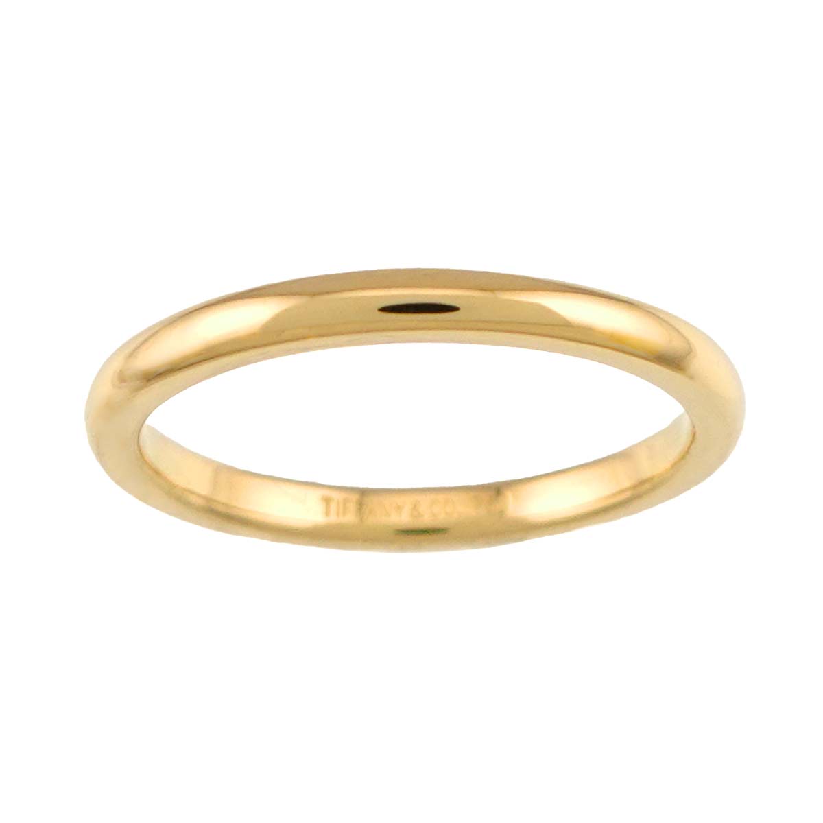 Classic Band Ring 18K Yellow Gold 750 size4.5(US)