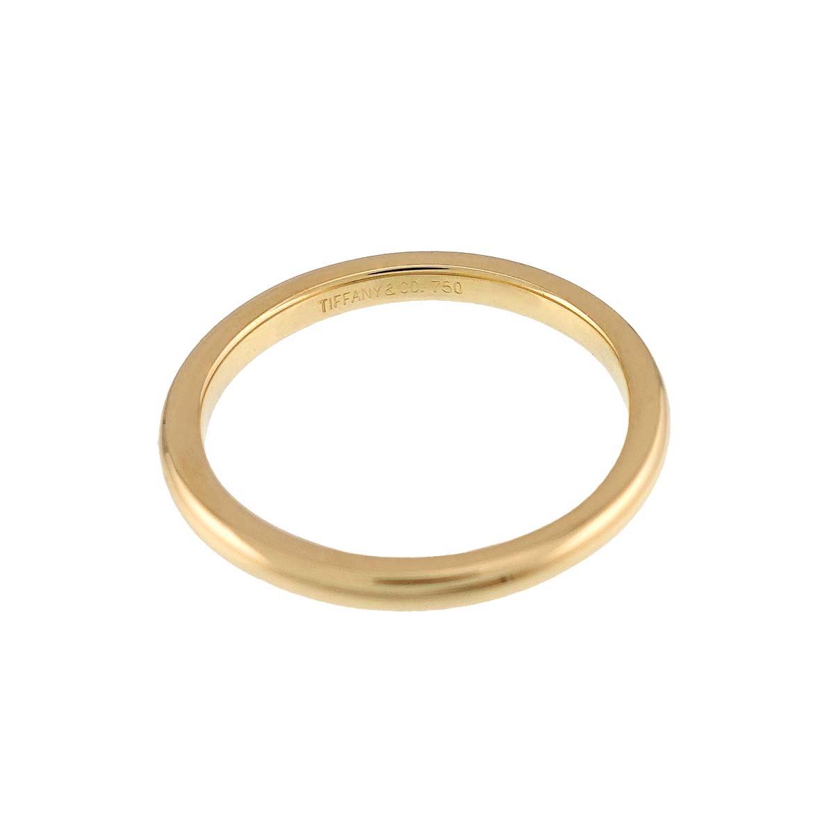 Classic Band Ring 18K Yellow Gold 750 size4.5(US)