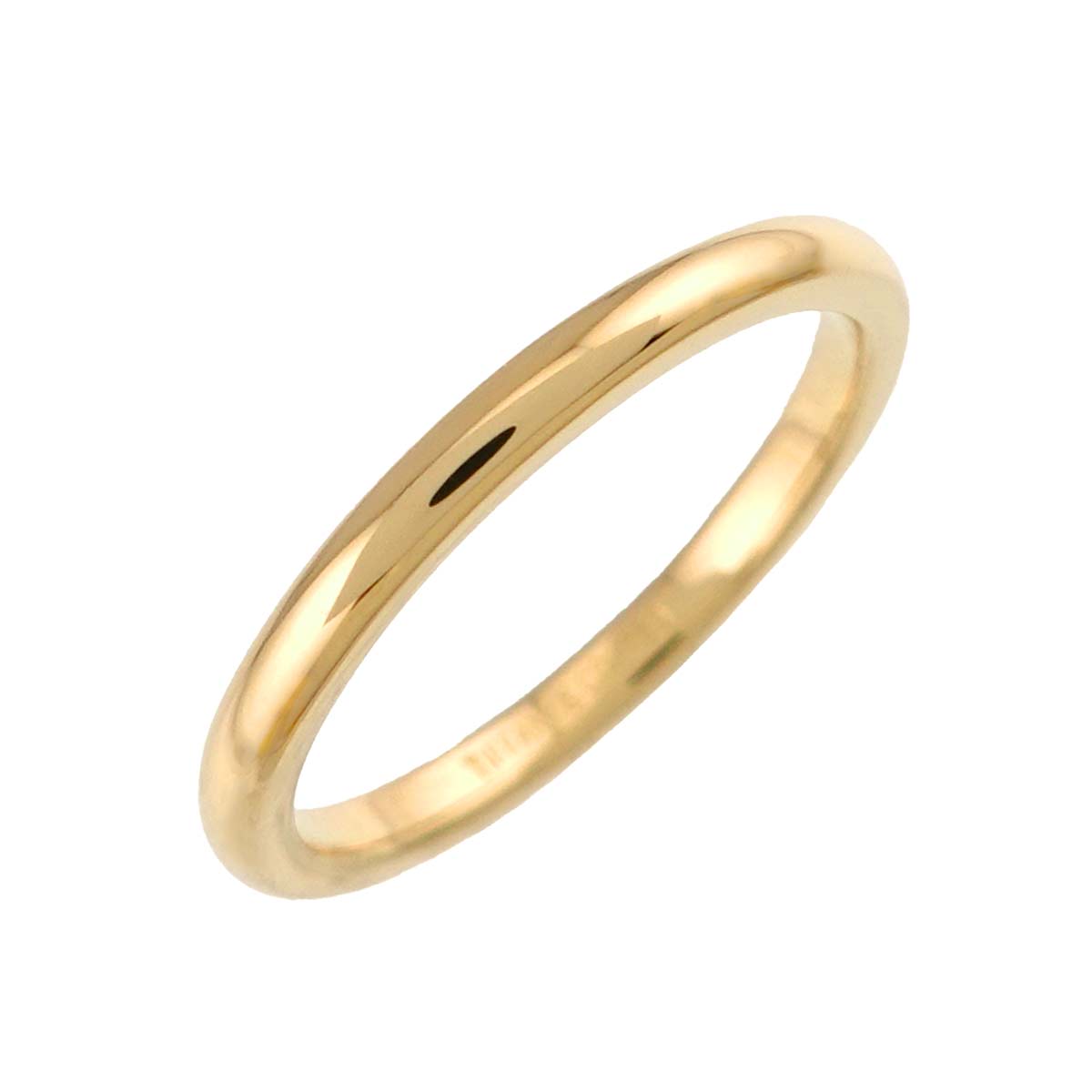 Classic Band Ring 18K Yellow Gold 750 size4.5(US)