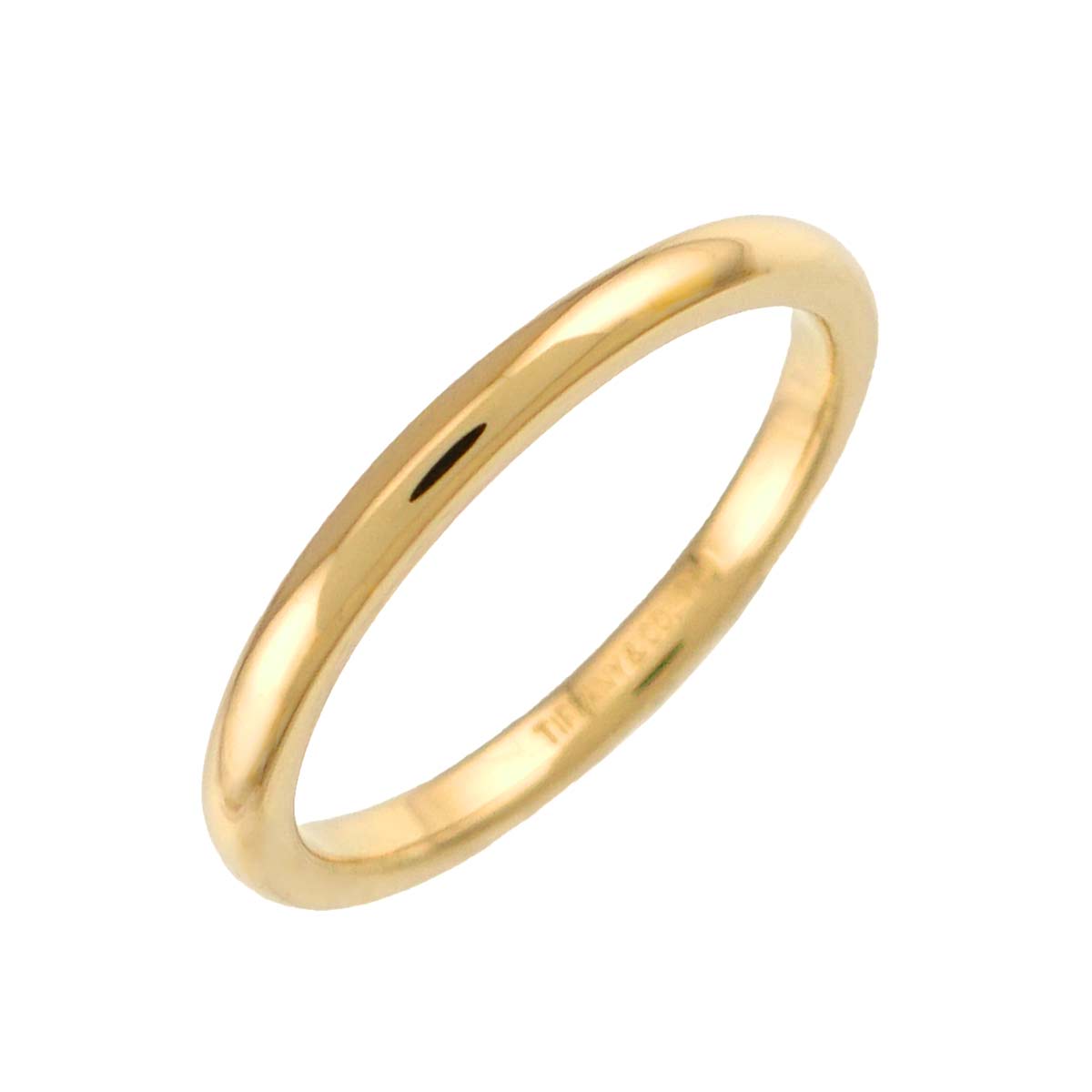 Classic Band Ring 18K Yellow Gold 750 size4.5(US)