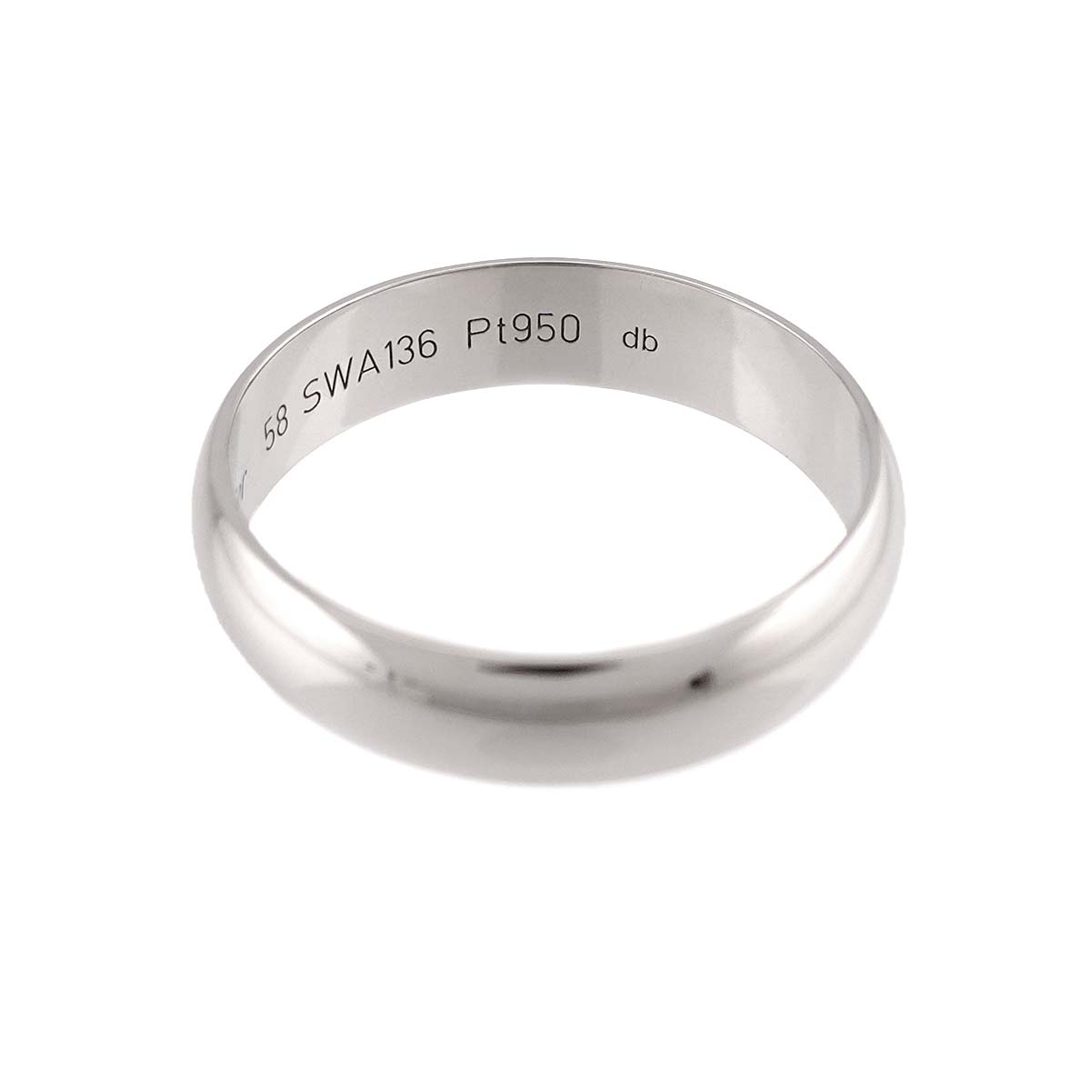 1895 Classic Band Ring Platinum Size58 8-8.25(US)