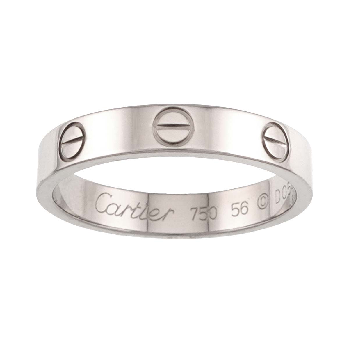 Mini Love Ring 18K White Gold 750 size56 7.25-7.5(US)