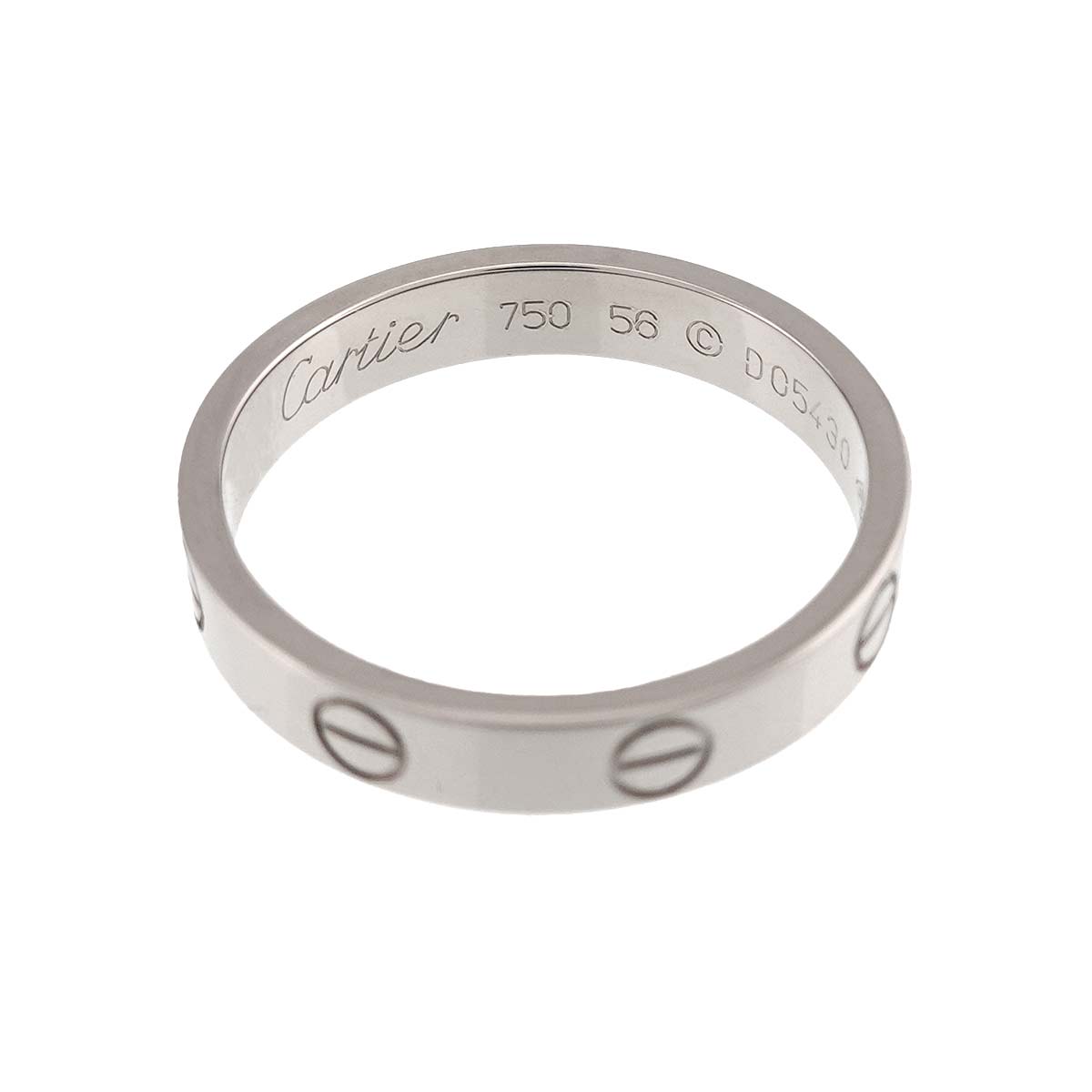Mini Love Ring 18K White Gold 750 size56 7.25-7.5(US)