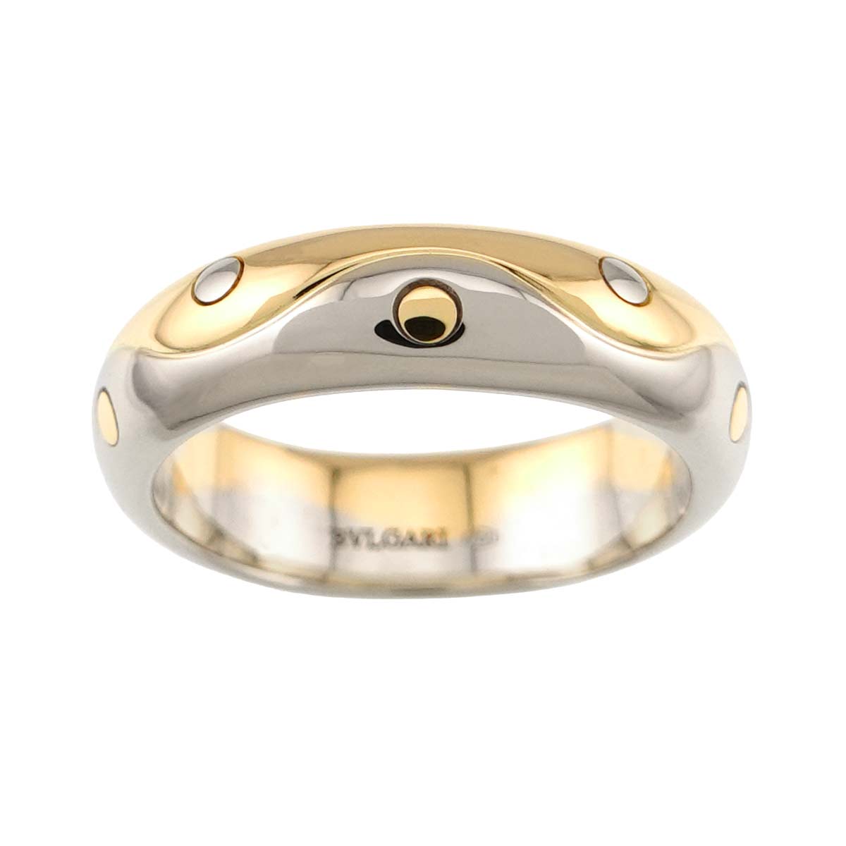 Onda Ring 18K Yellow White Gold 750 Size5.25(US)
