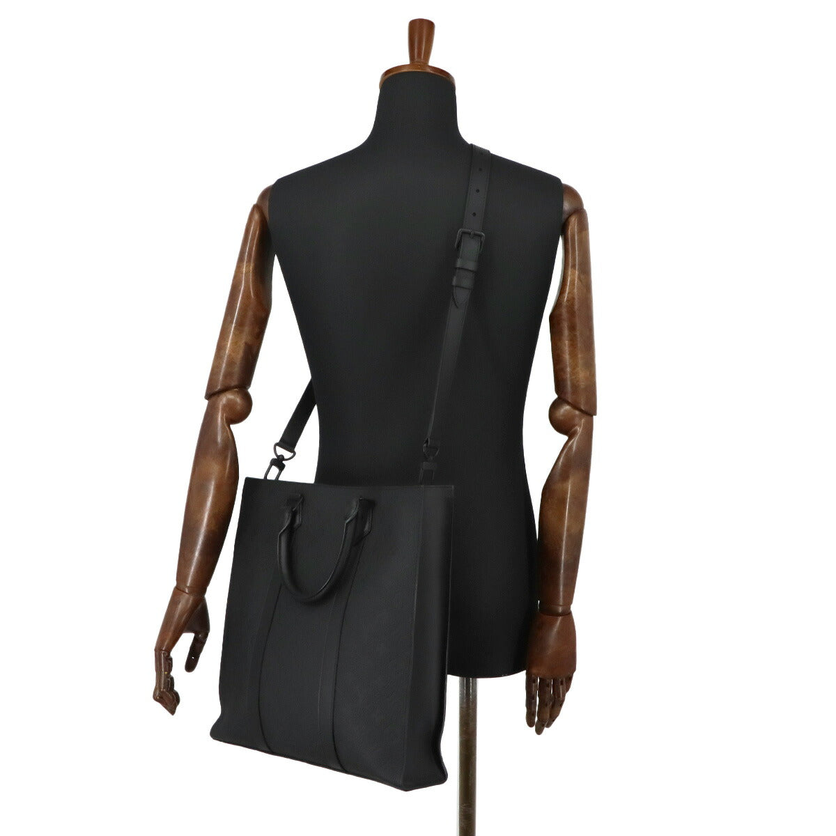 Monogram Taurillon Sac Plat 2way Tote Bag Leather M21866