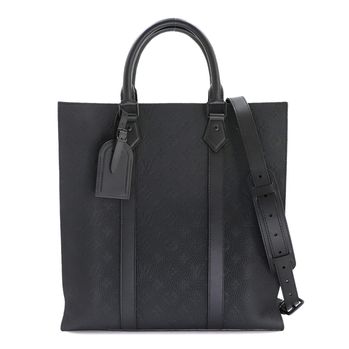 Monogram Taurillon Sac Plat 2way Tote Bag Leather M21866