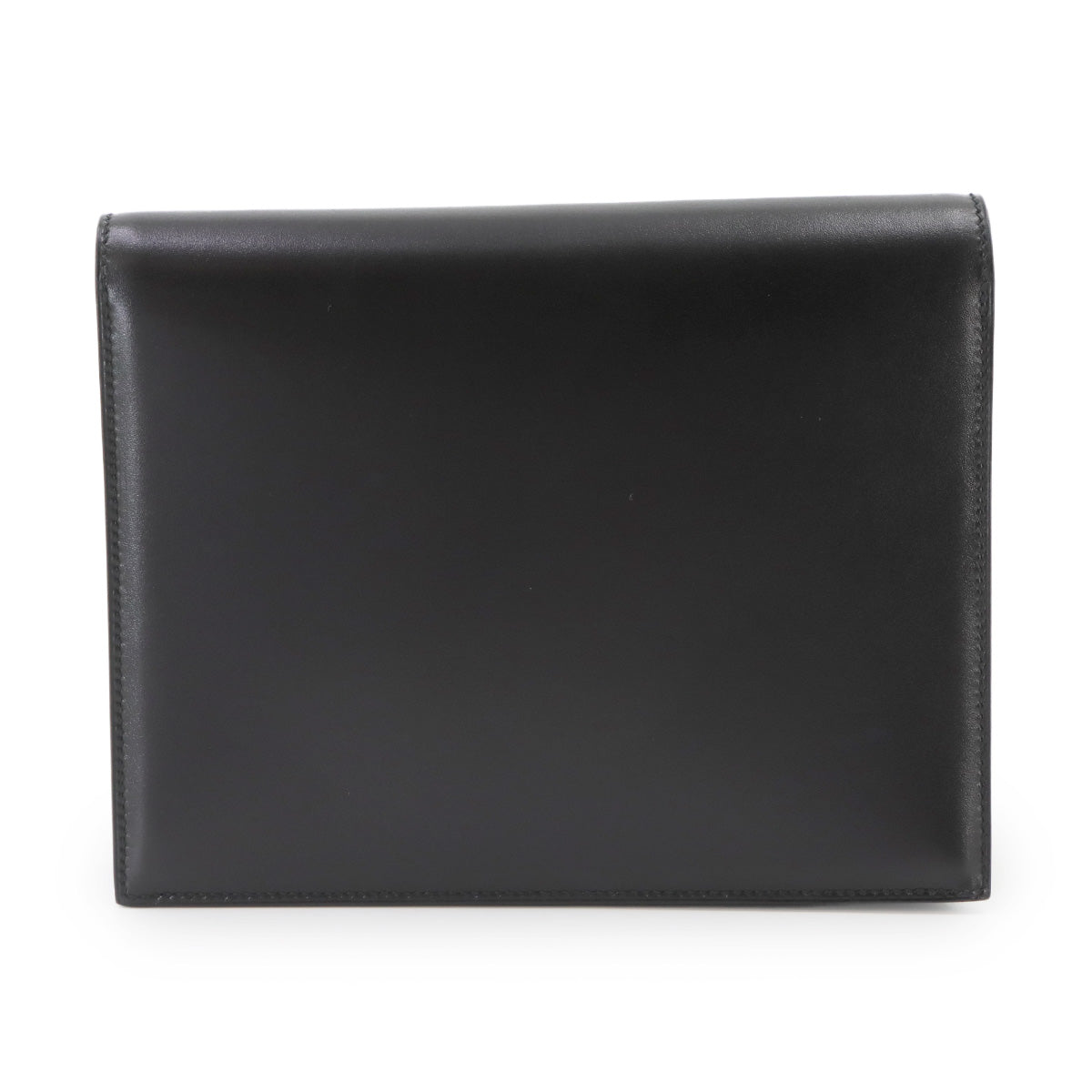 Verrou Clutch Bag Box Calf Black Purse