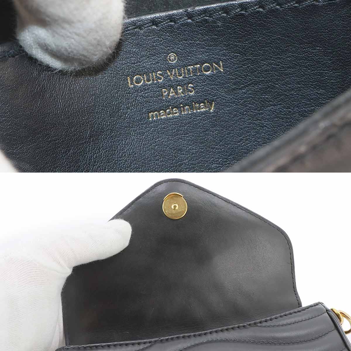 New Wave Multi Pochette Shoulder Bag Leather Black M56461
