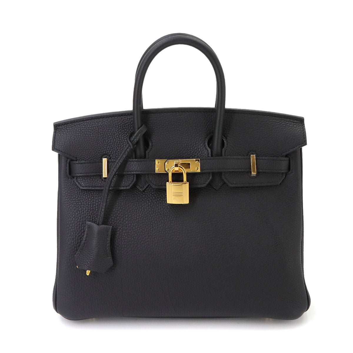 Birkin 25 Hand Bag Togo Black Purse