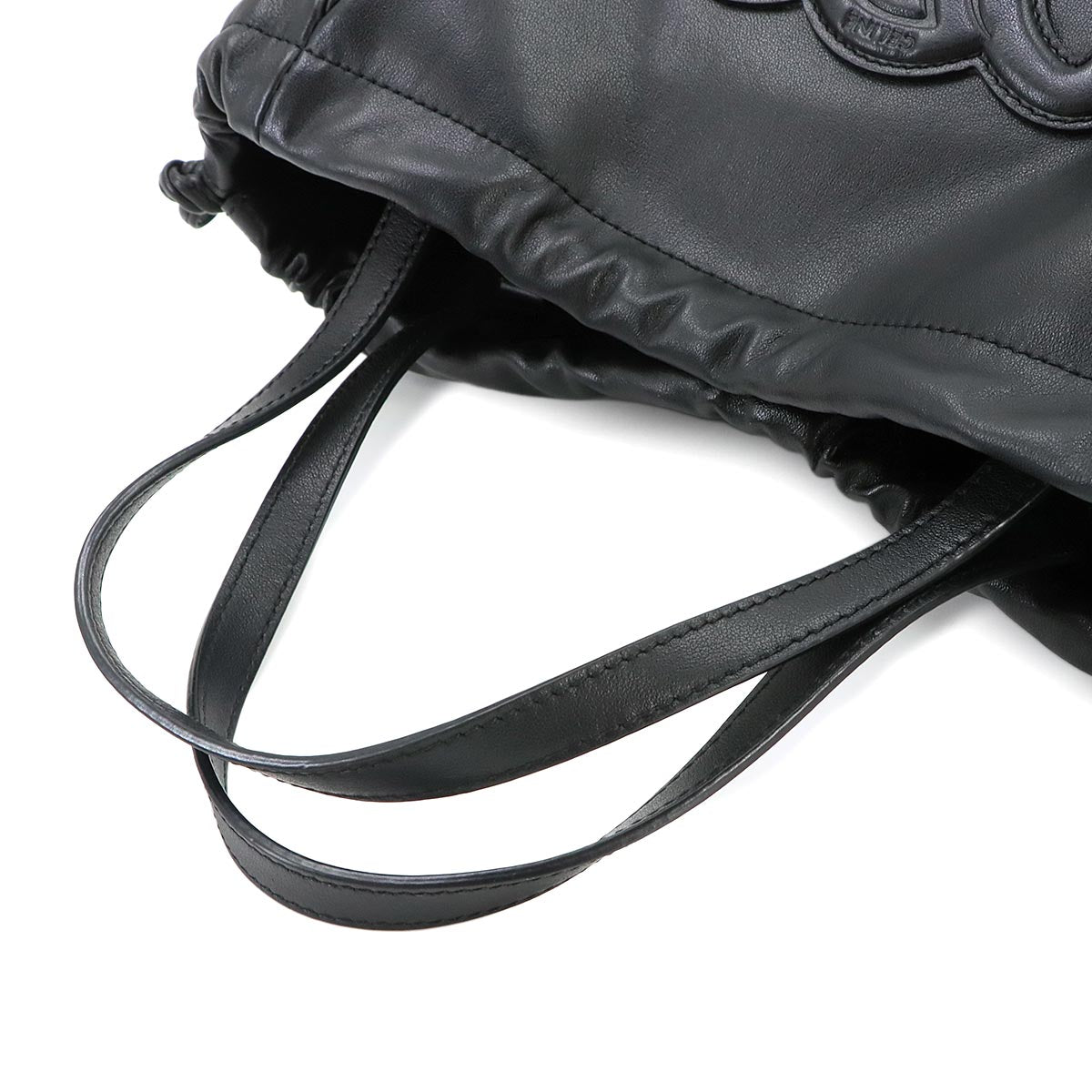 Small Cabas Drawstring CUIR Triomphe Hand Shoulder Bag 111013DU3