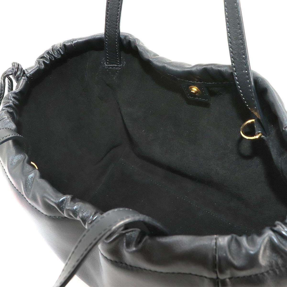 Small Cabas Drawstring CUIR Triomphe Hand Shoulder Bag 111013DU3