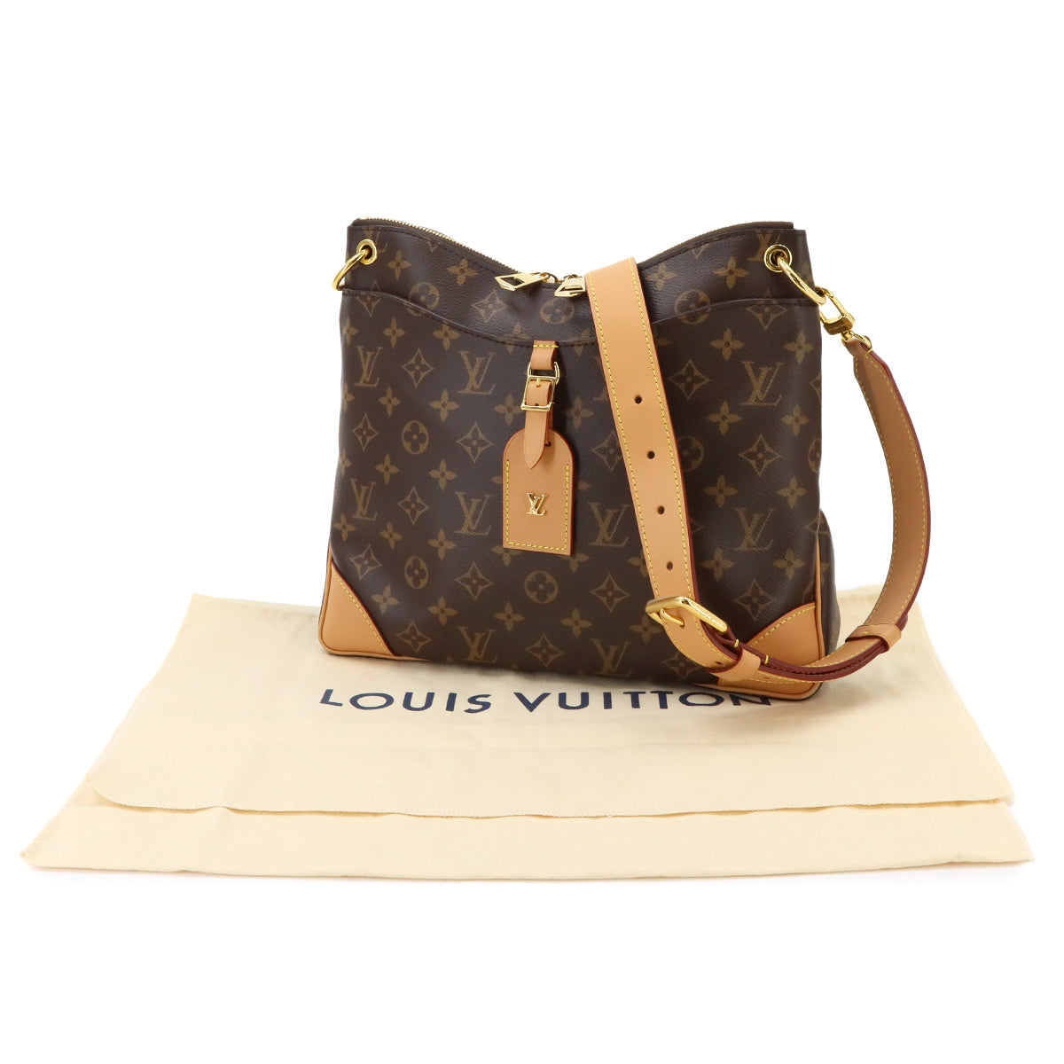 Monogram Odeon NM MM Shoulder Bag Brown M45355