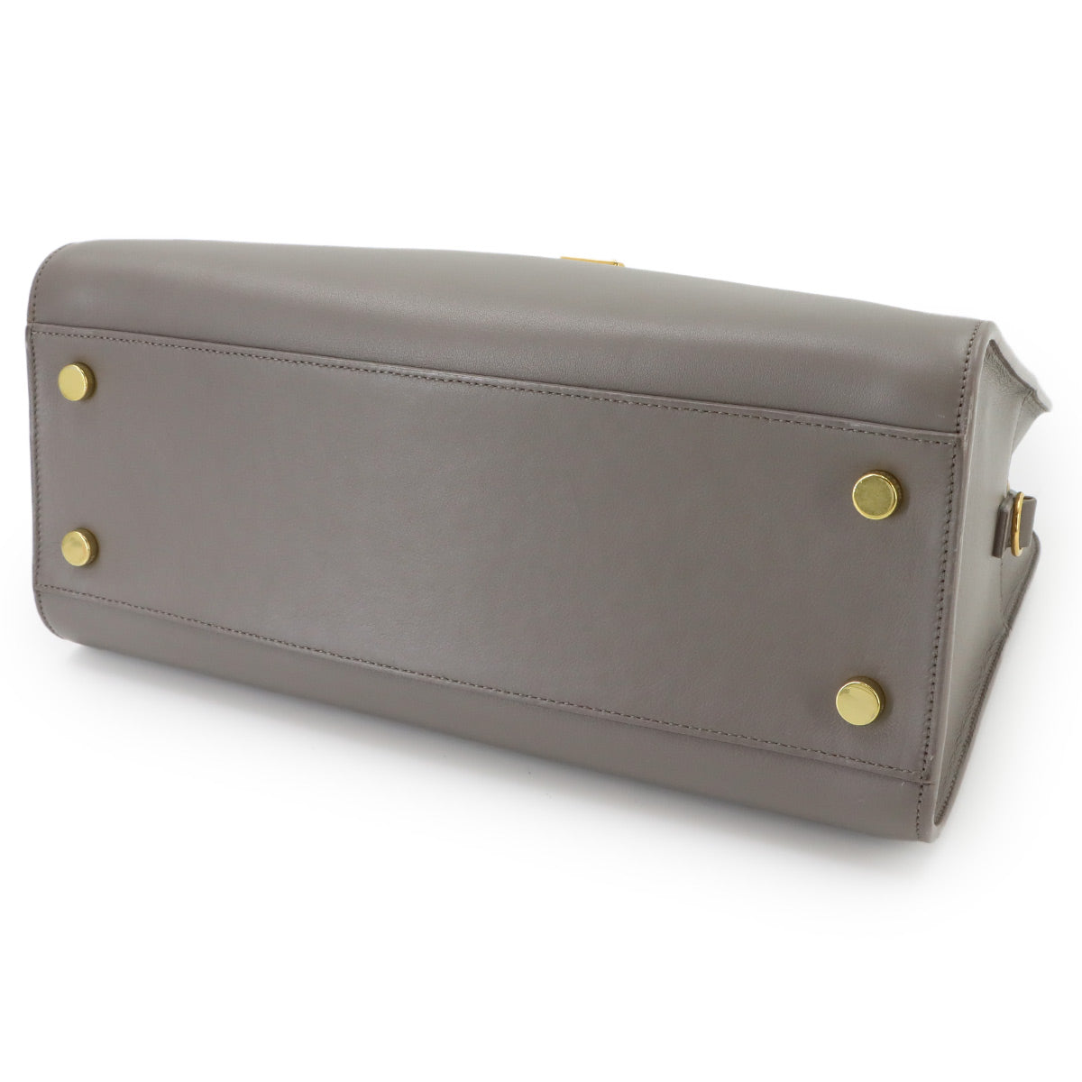 Monogram Cabas Hand Shoulder Bag Leather Gray 357395