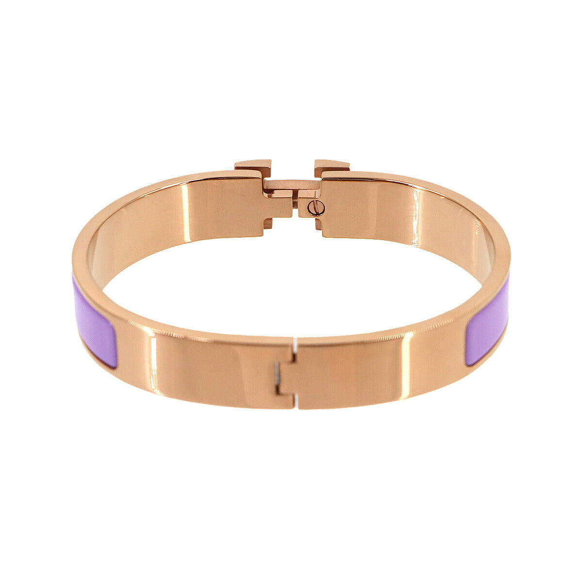 Clic H GM Bangle Bracelet Lilas Rose Gold Accessory