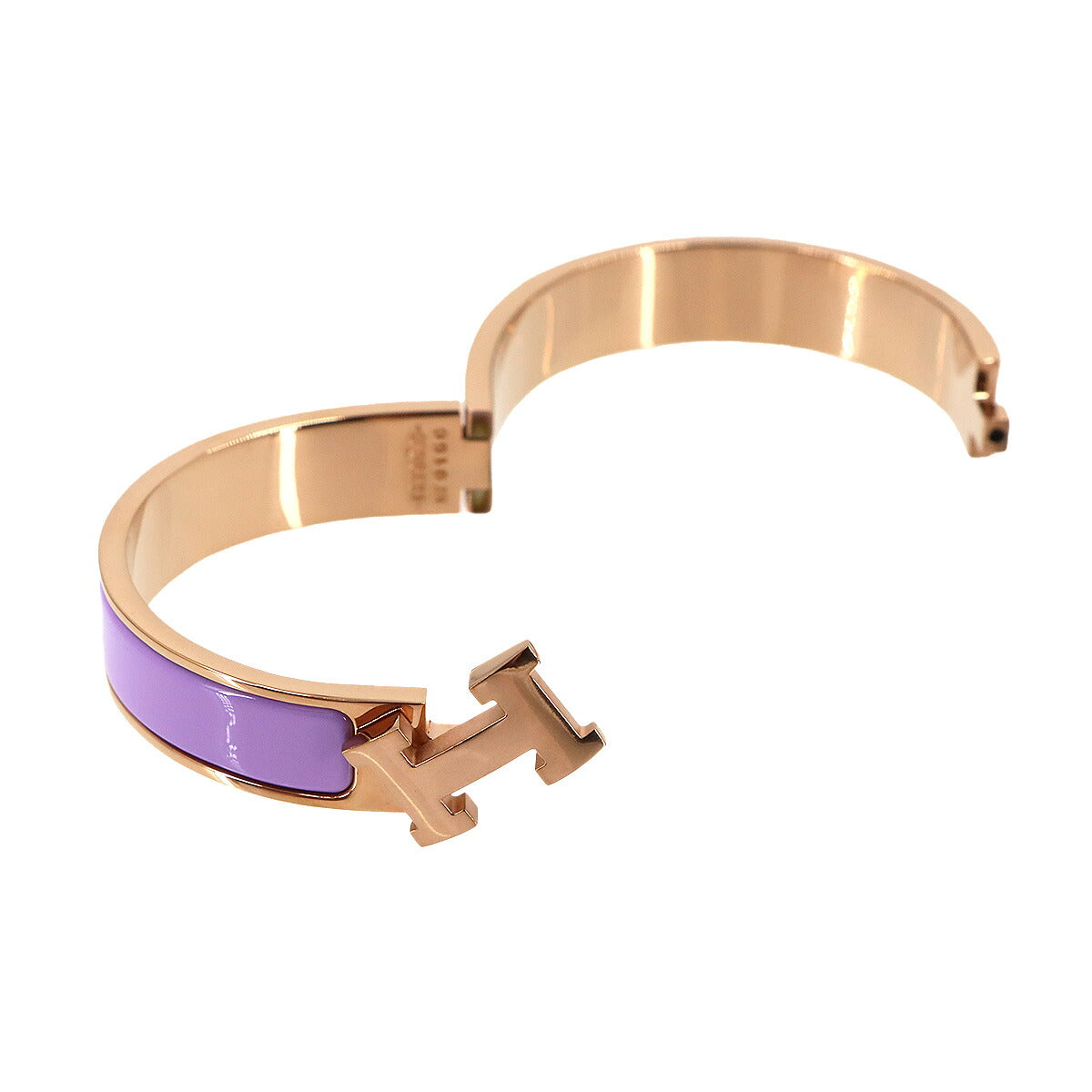Clic H GM Bangle Bracelet Lilas Rose Gold Accessory