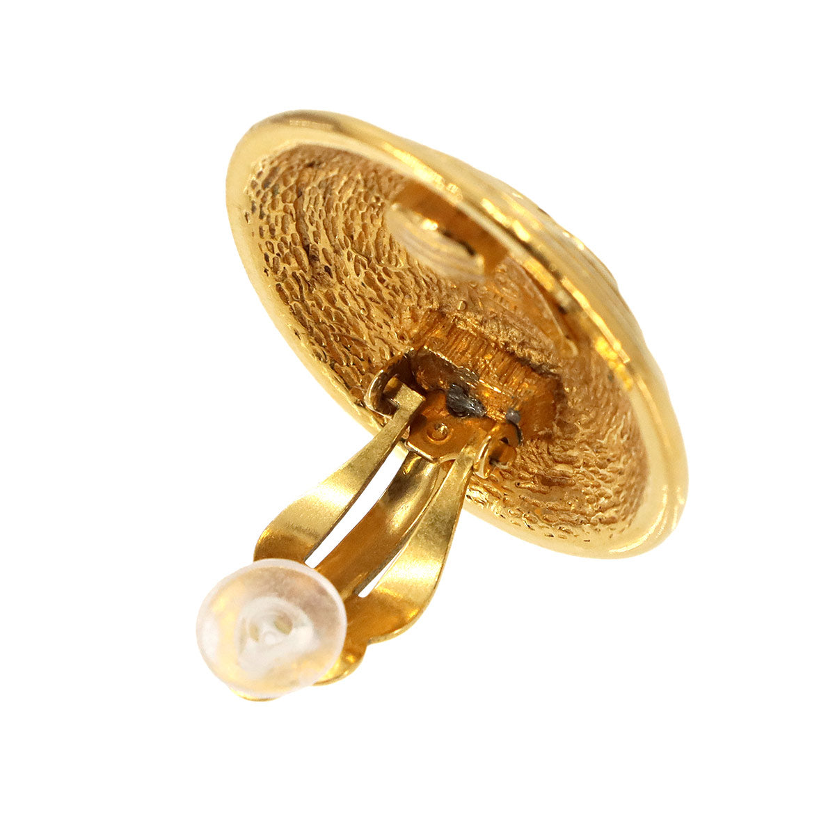 Coco Earrings Round type Gold Vintage Accessory