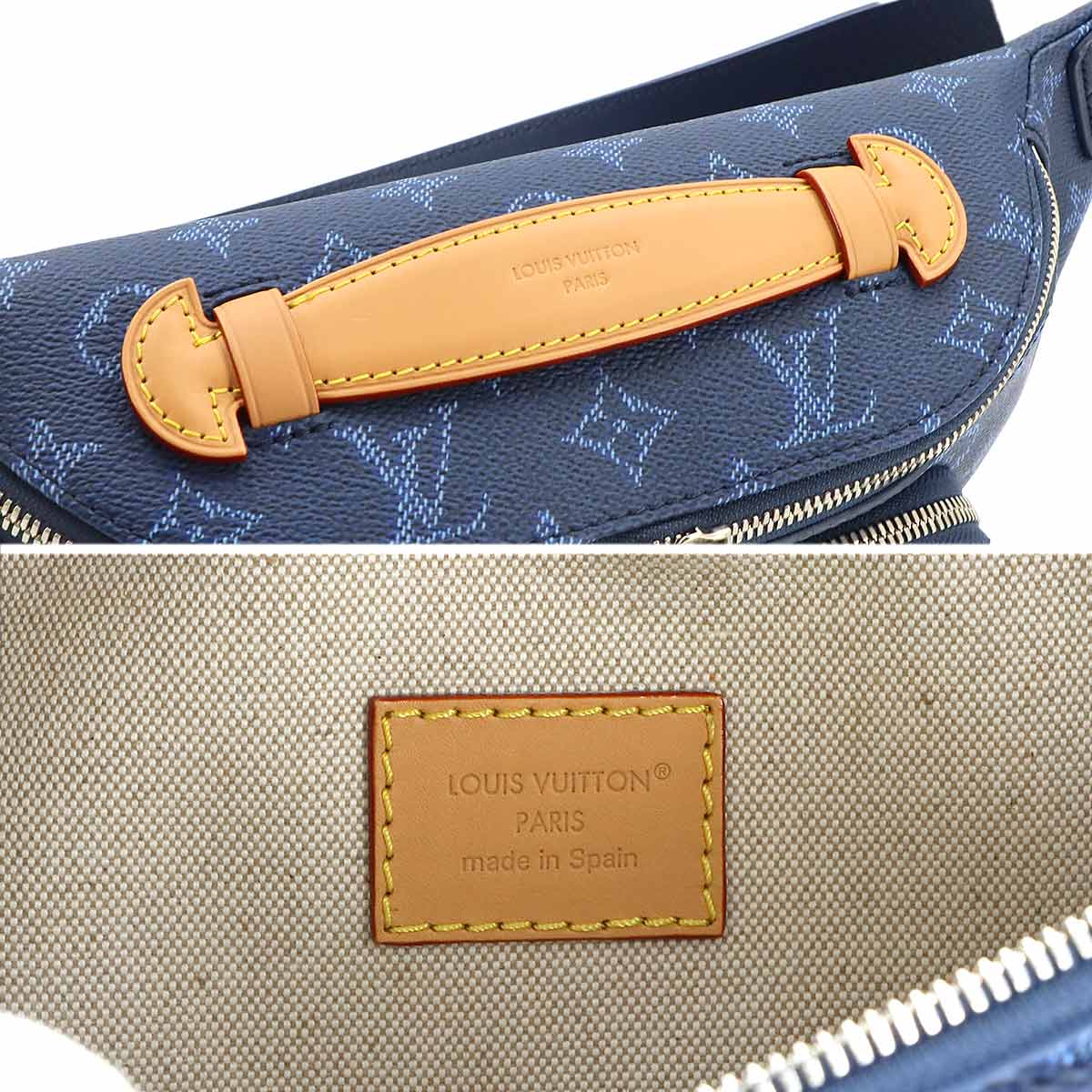 Monogram Heritage Rush Bumbag Crossbody Bag Blue M26821