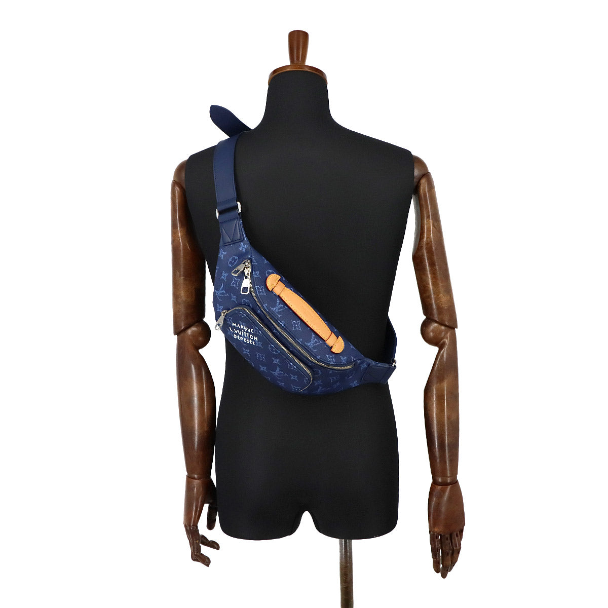 Monogram Heritage Rush Bumbag Crossbody Bag Blue M26821