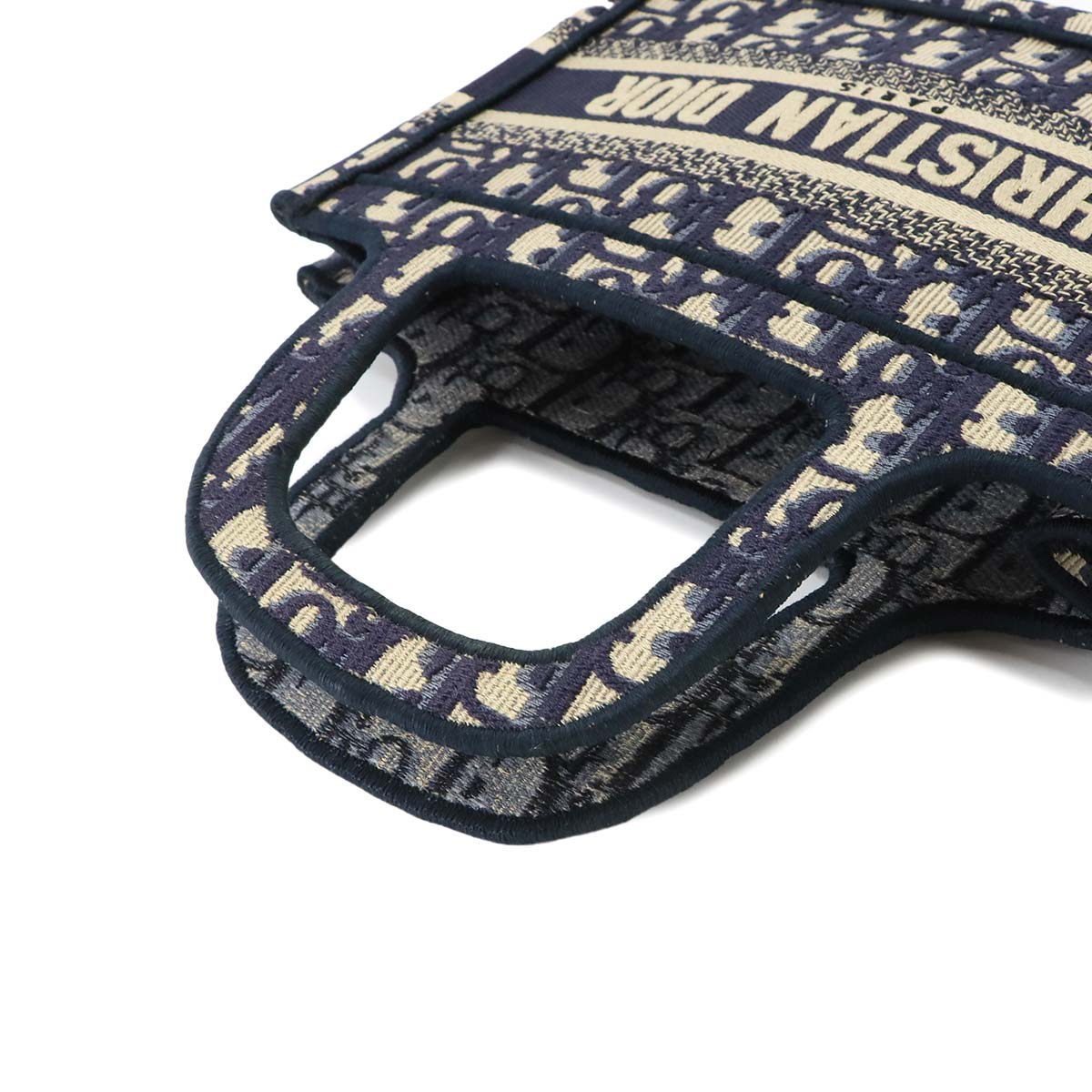 Oblique Book Tote Mini Bag Canvas Navy S5475ZRIW