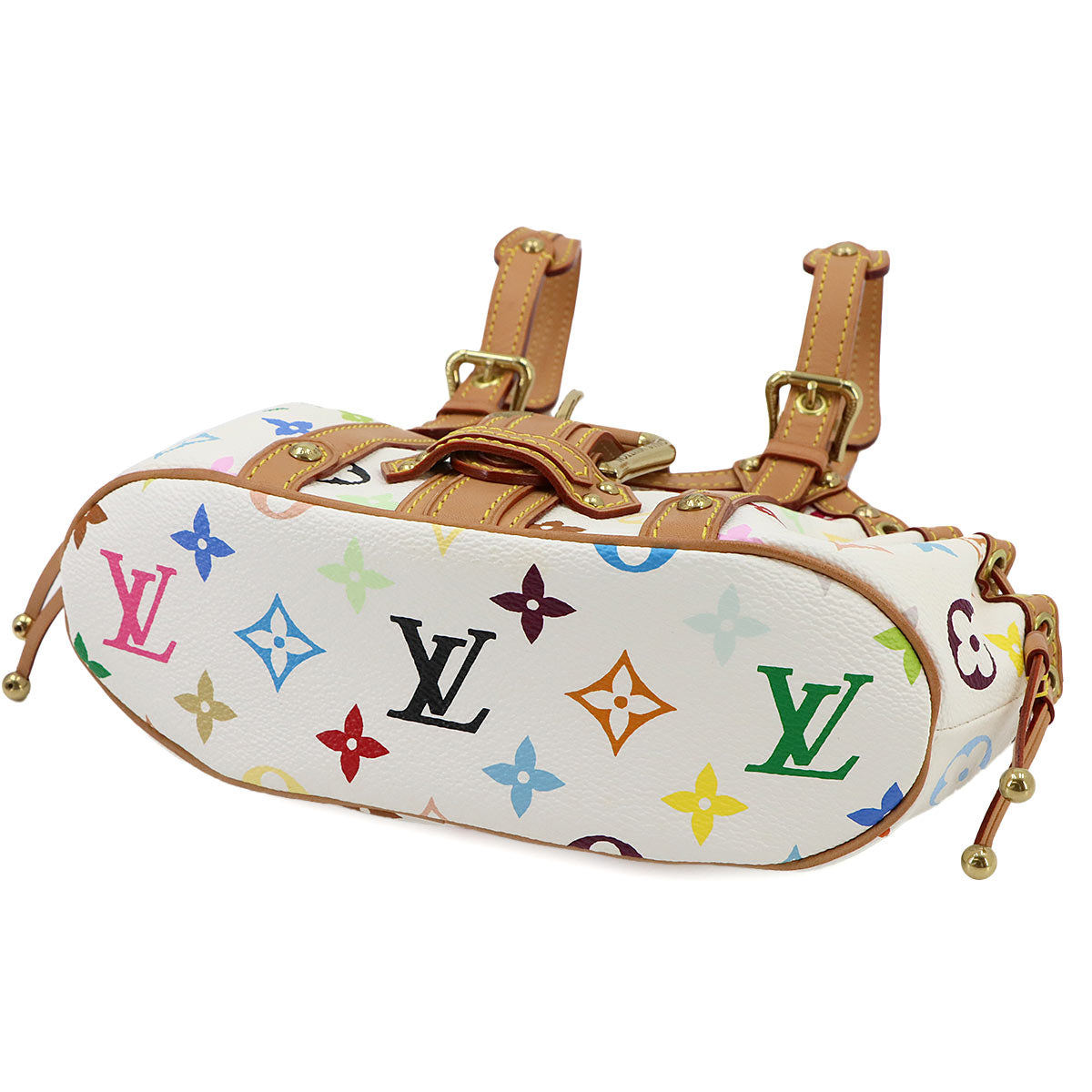 Monogram Multi Color Theda Hand Bag Blanc Purse