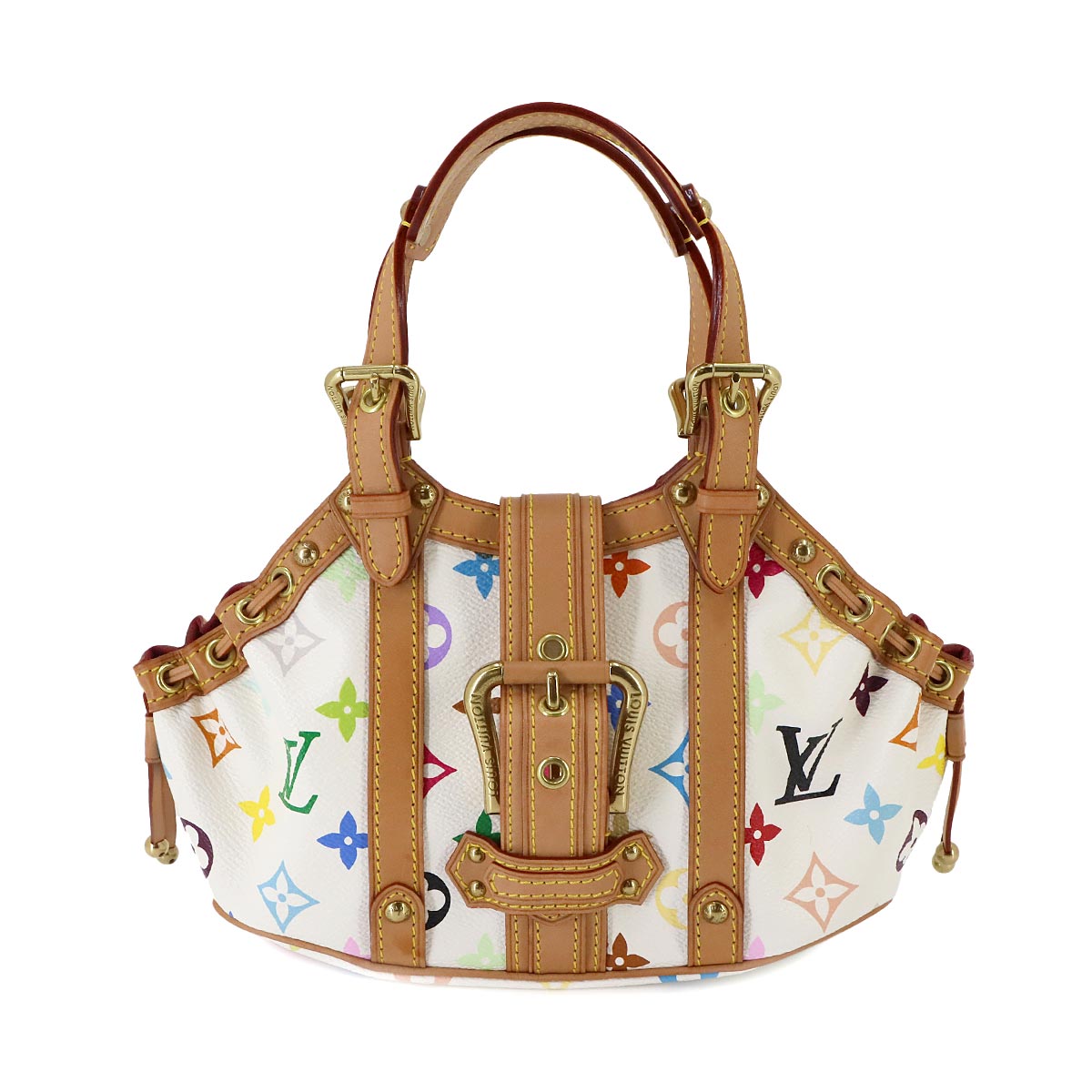 Monogram Multi Color Theda Hand Bag Blanc Purse