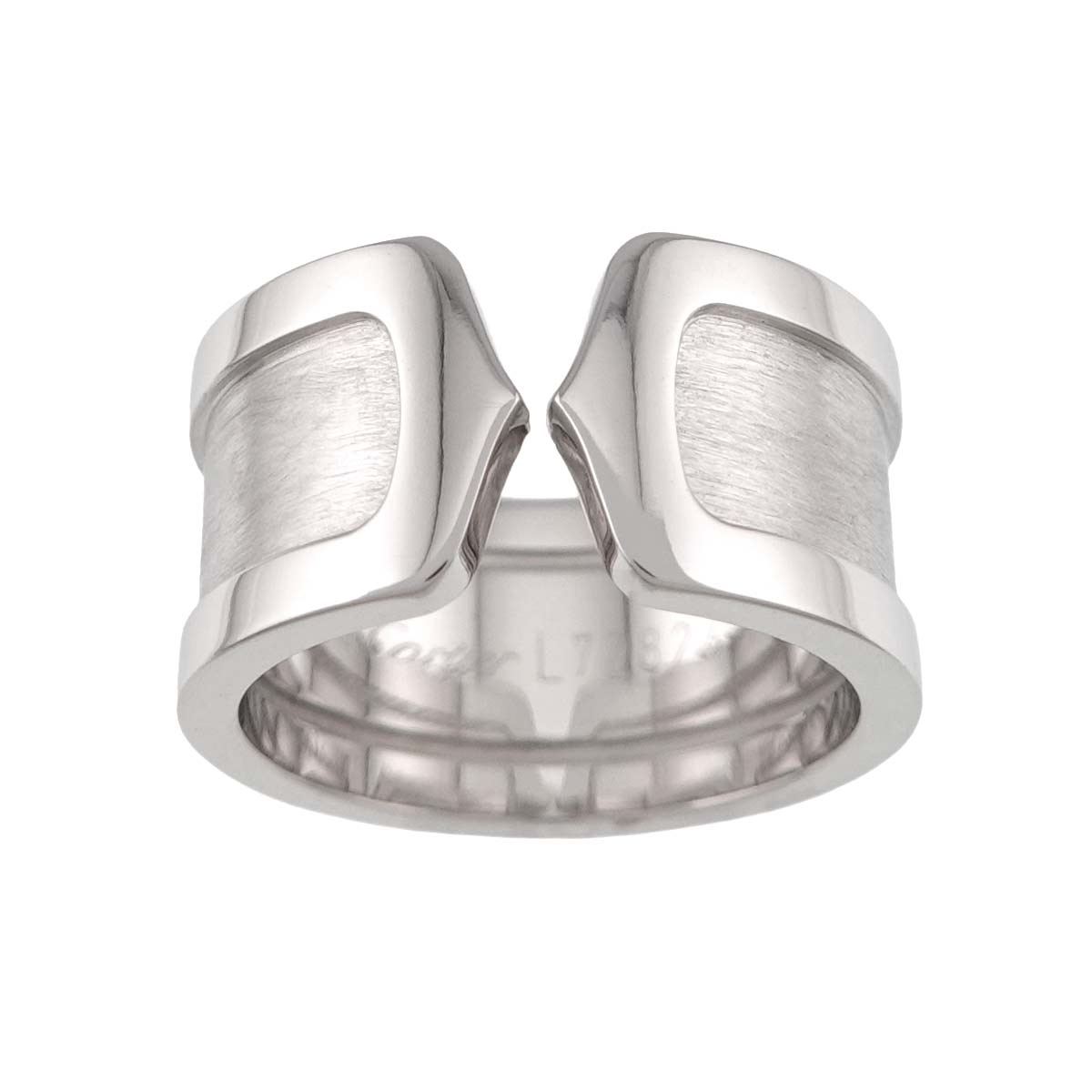 C2 SM Ring 18K WG 750 Size51 5.25-5.5(US)
