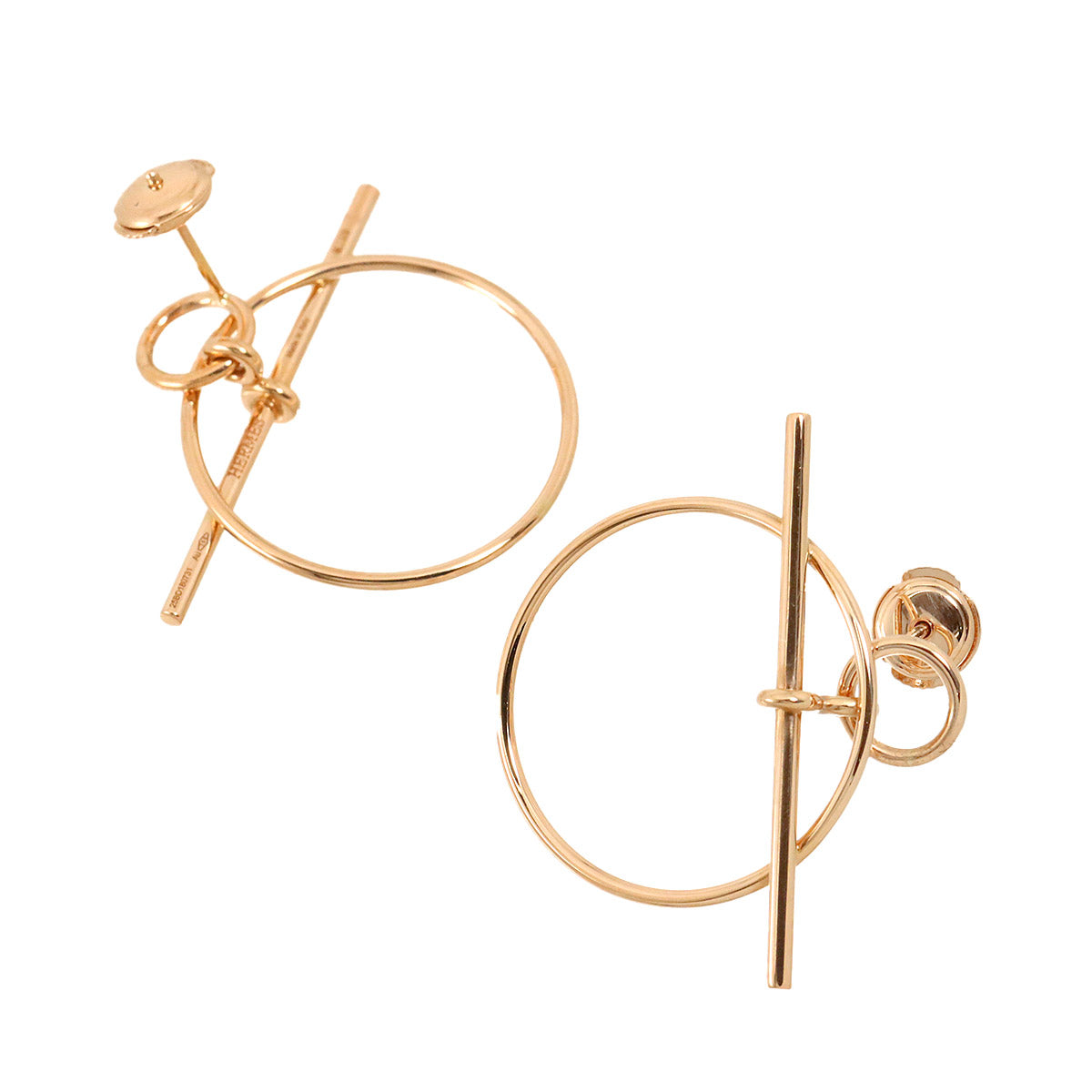 Echappee PM Earrings Pierced 18K PG 750