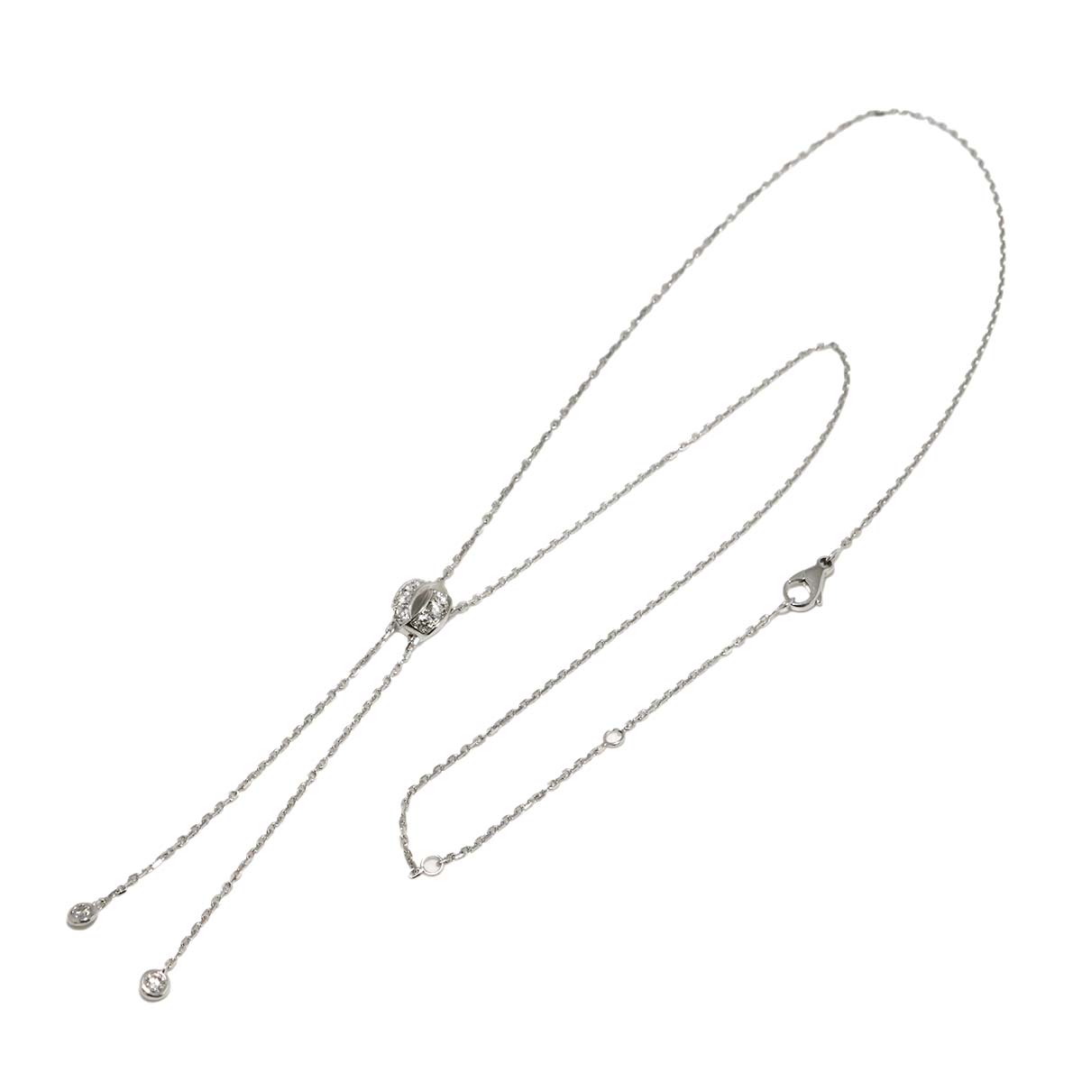 Liens Diamond Necklace 18K WG White Gold 750
